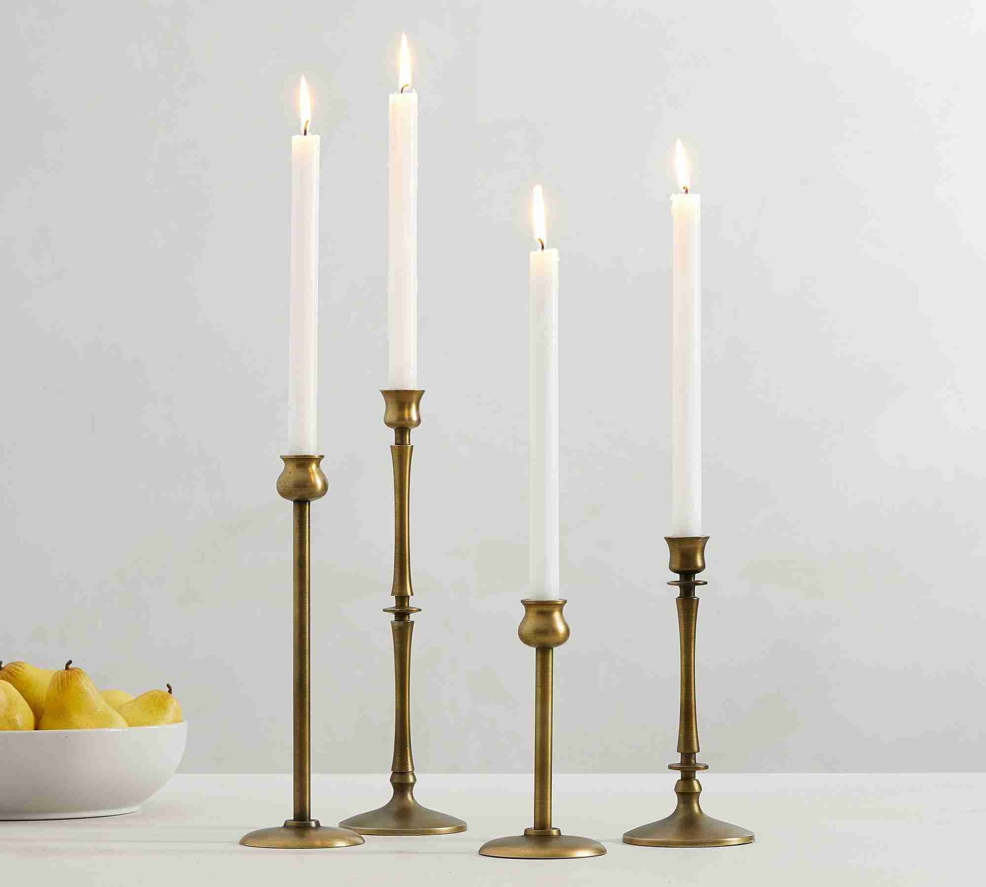 Booker Candlesticks Small Brass
