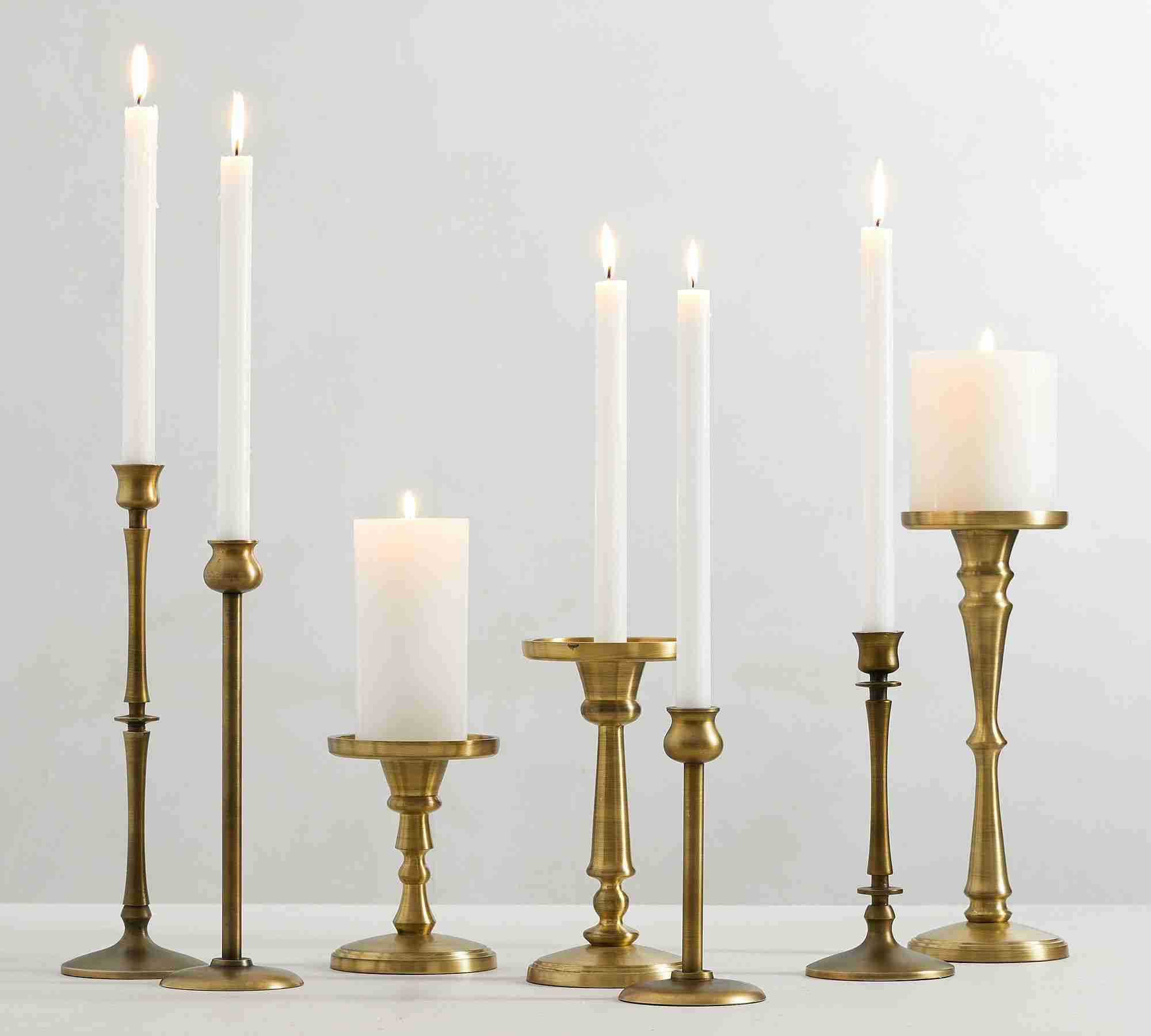 Booker Candlesticks Small Brass