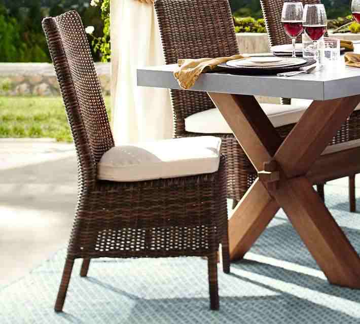 Torrey Indoor-Outdoor All-Weather Wicker Dining Chair- Espresso