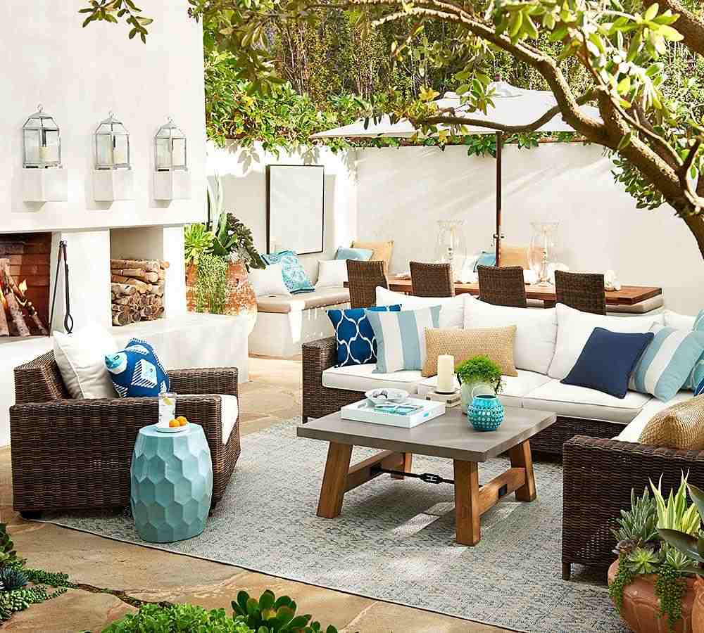 Torrey All-Weather Wicker Square Arm Lounge Chair- Espresso