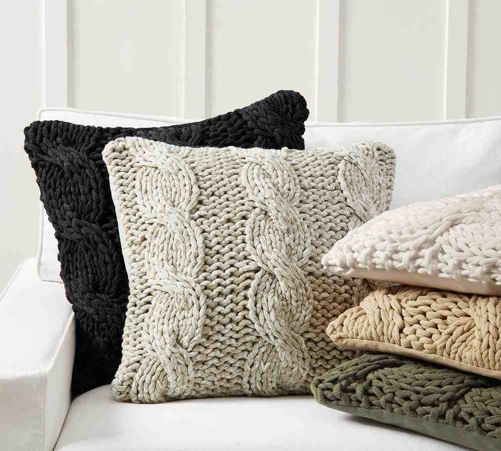 Colossal Handknit Pillow Covers