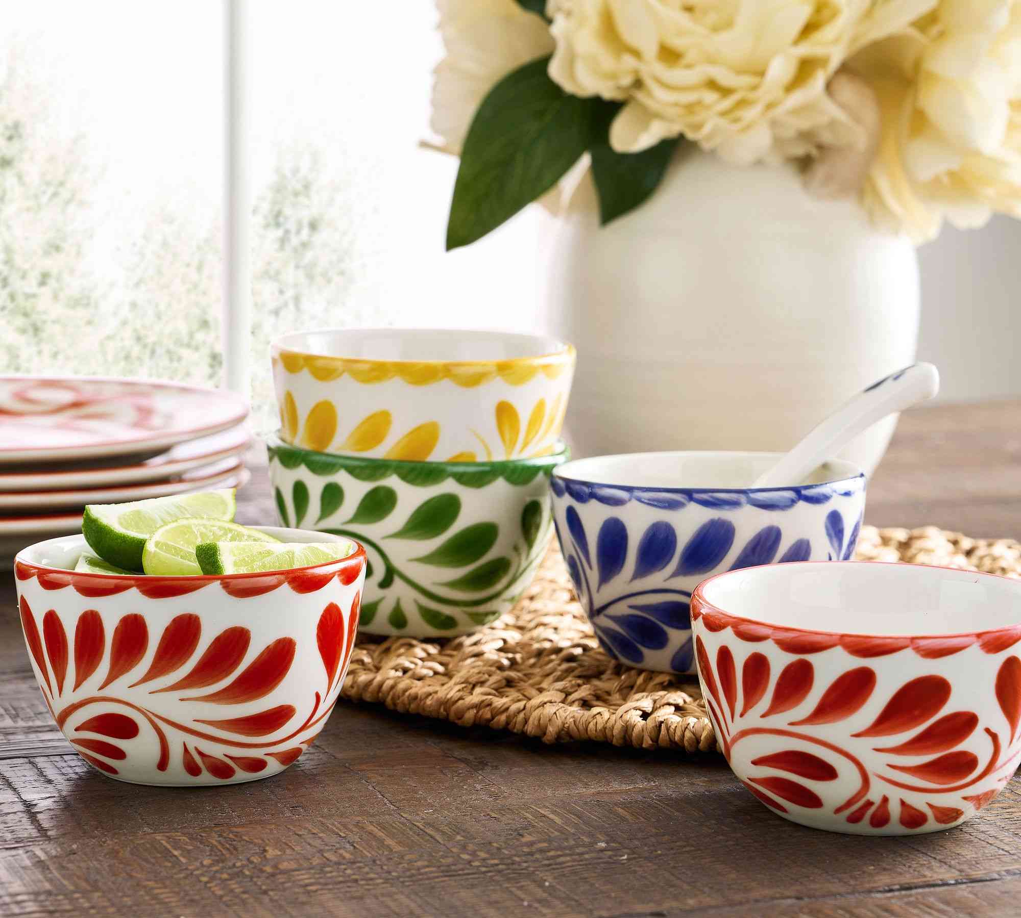 Pottery Barn | Puebla Porcelain Condiment Bowls
