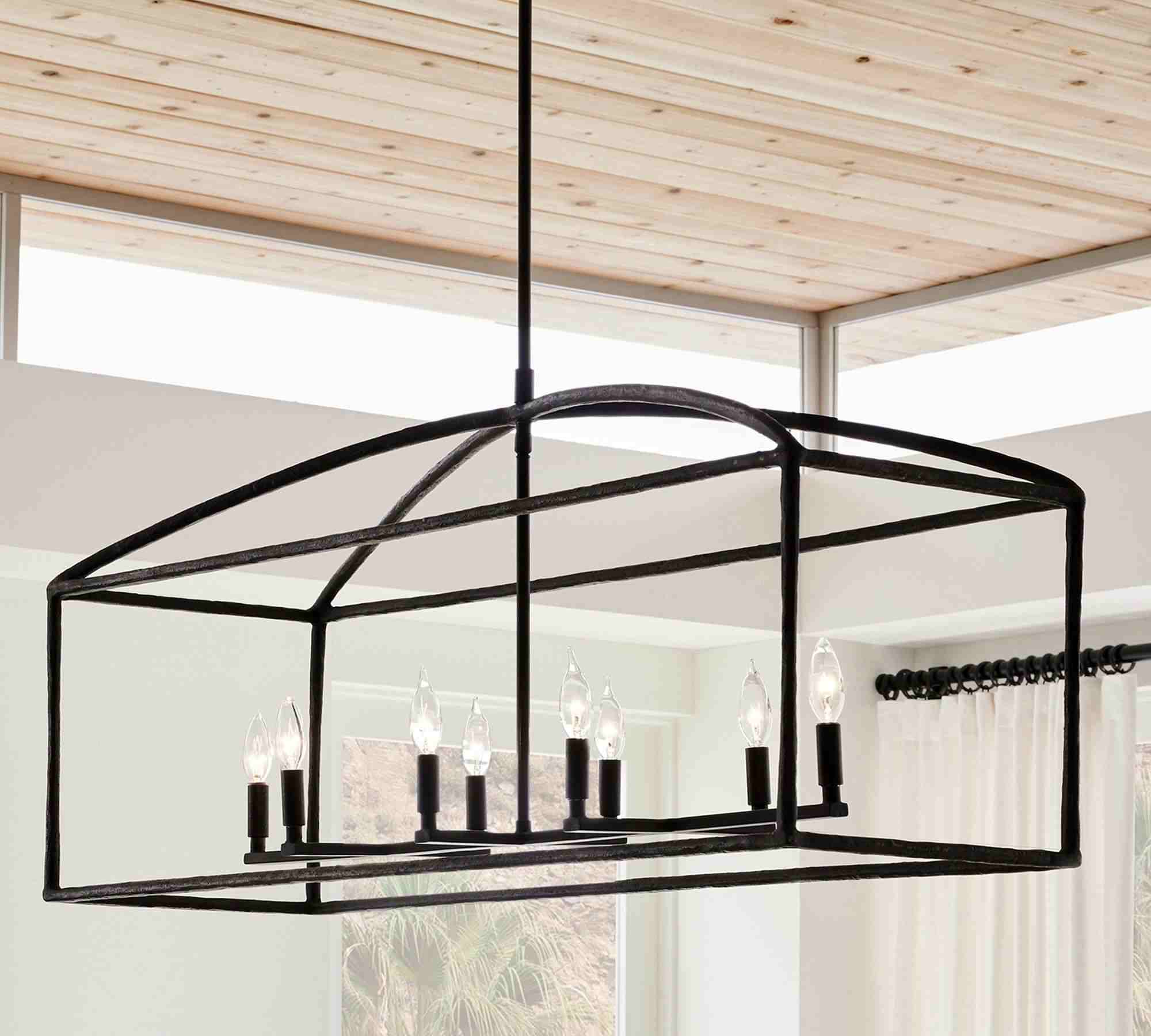 Fallon Forged-Iron Linear Chandelier