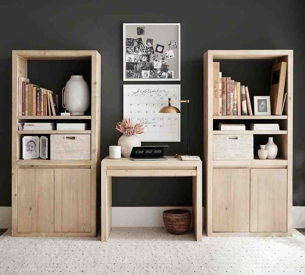 Folsom 38" Writing Desk with Drawer, Desert Pine