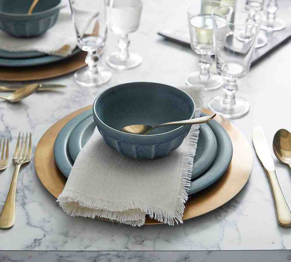 Bleecker Metal Charger Plate