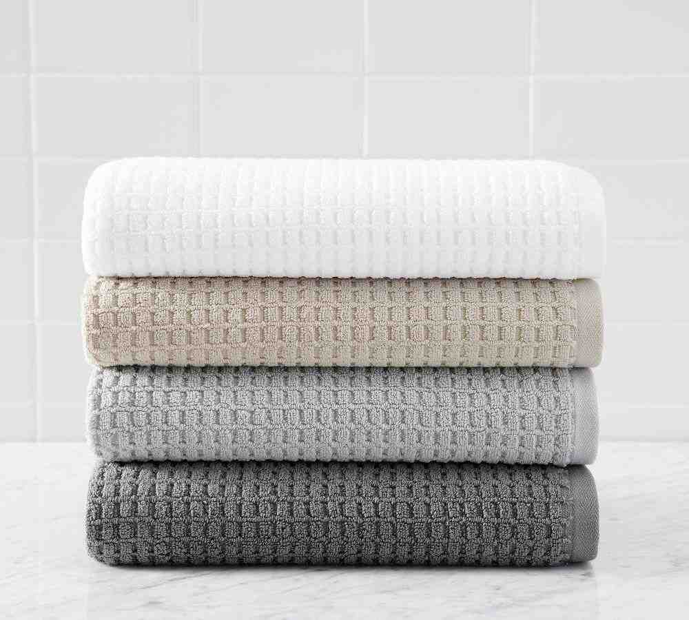Organic Waffle Terry Hand Towel (White)