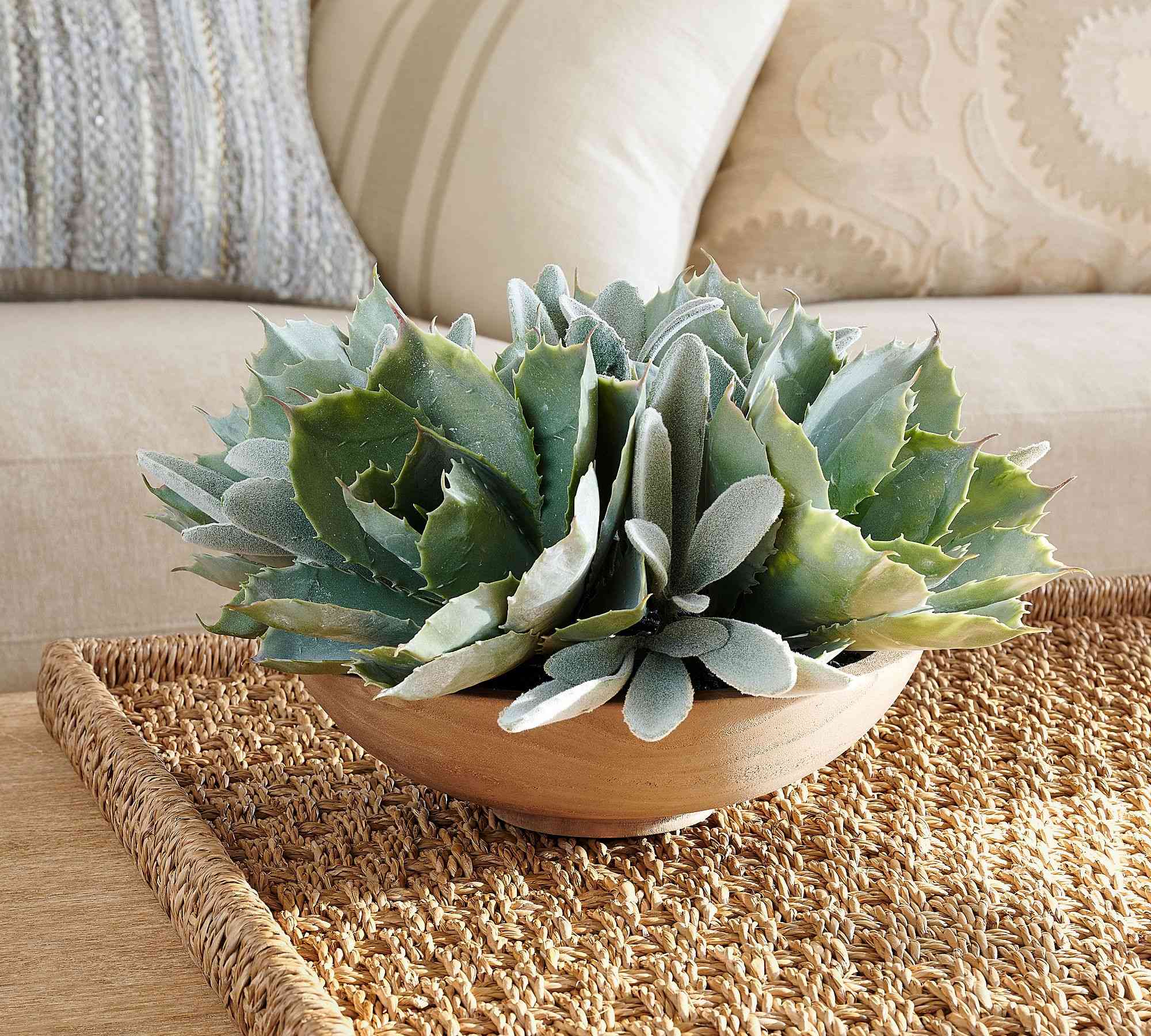 Faux Composed Succulent Arrangement