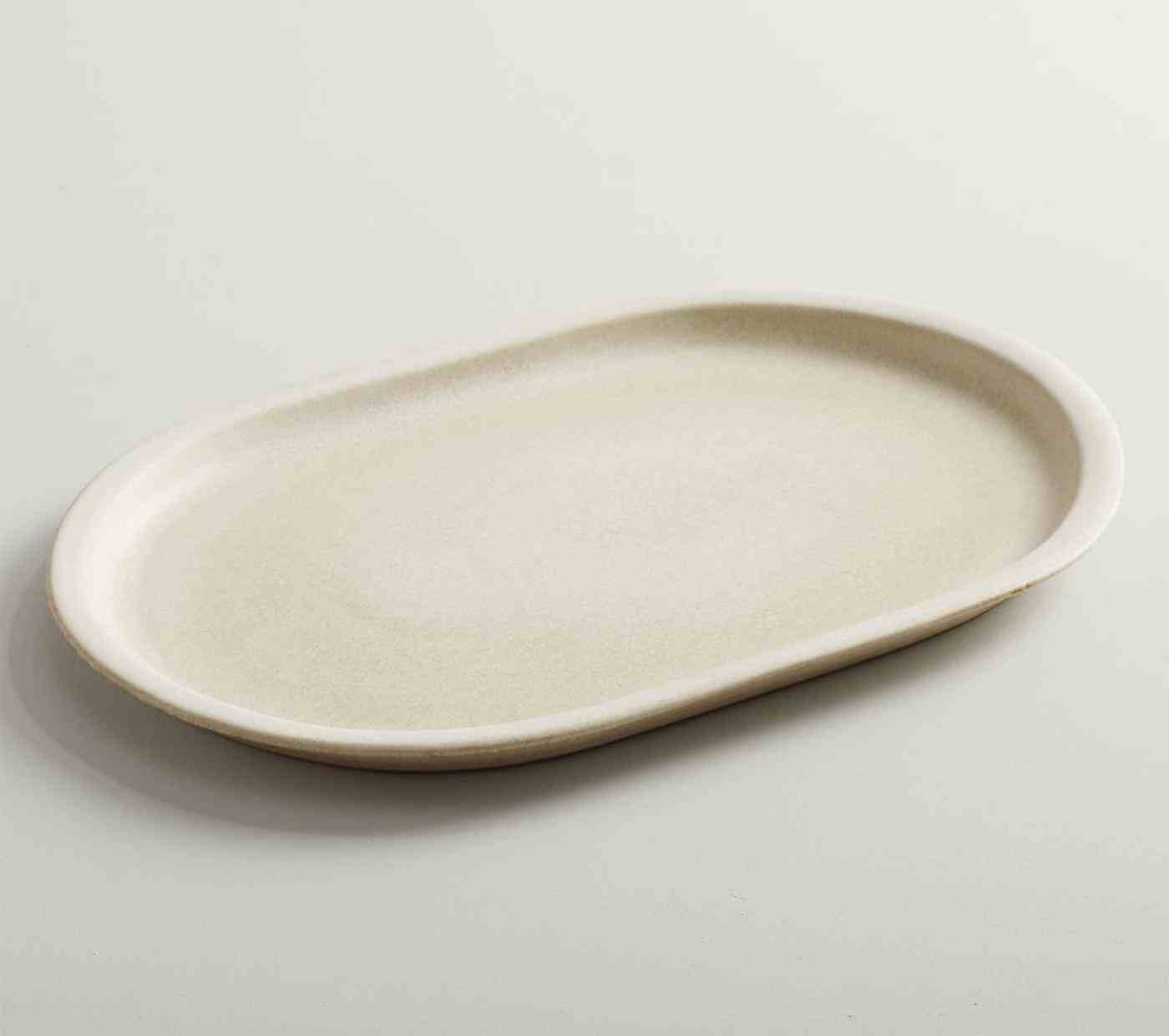 Mendocino Stoneware Serving Platter- XL - Ivory