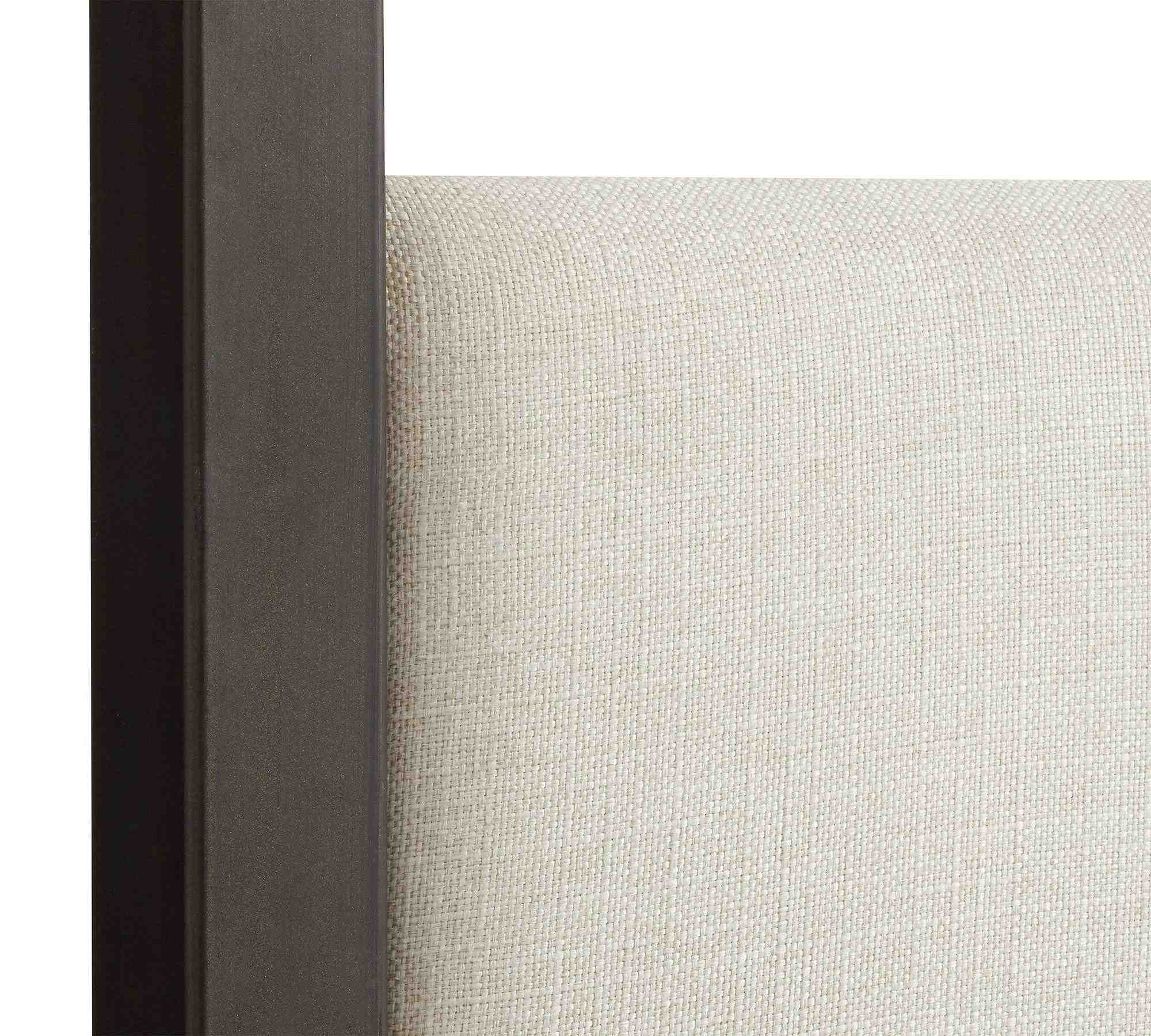Atwell Metal Canopy Bed, Matte Black Finish