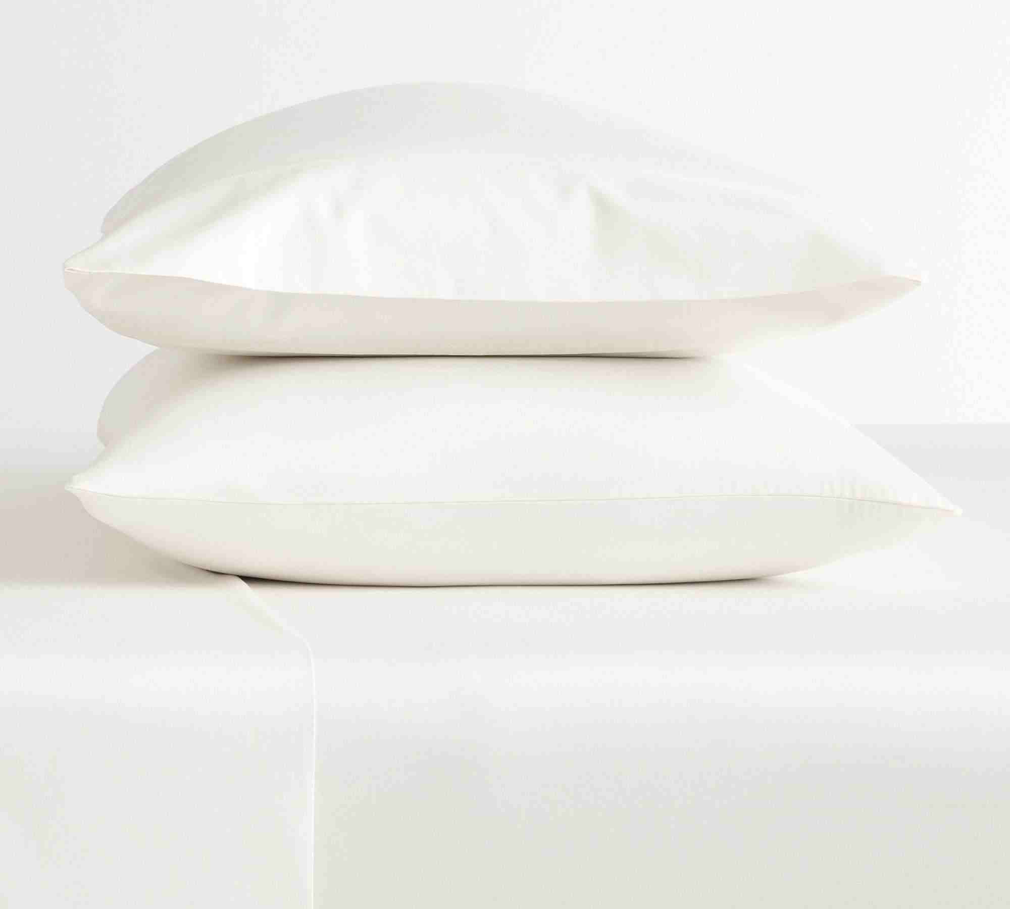 Essential Sateen Pillowcases - Set of 2, Classic Ivory