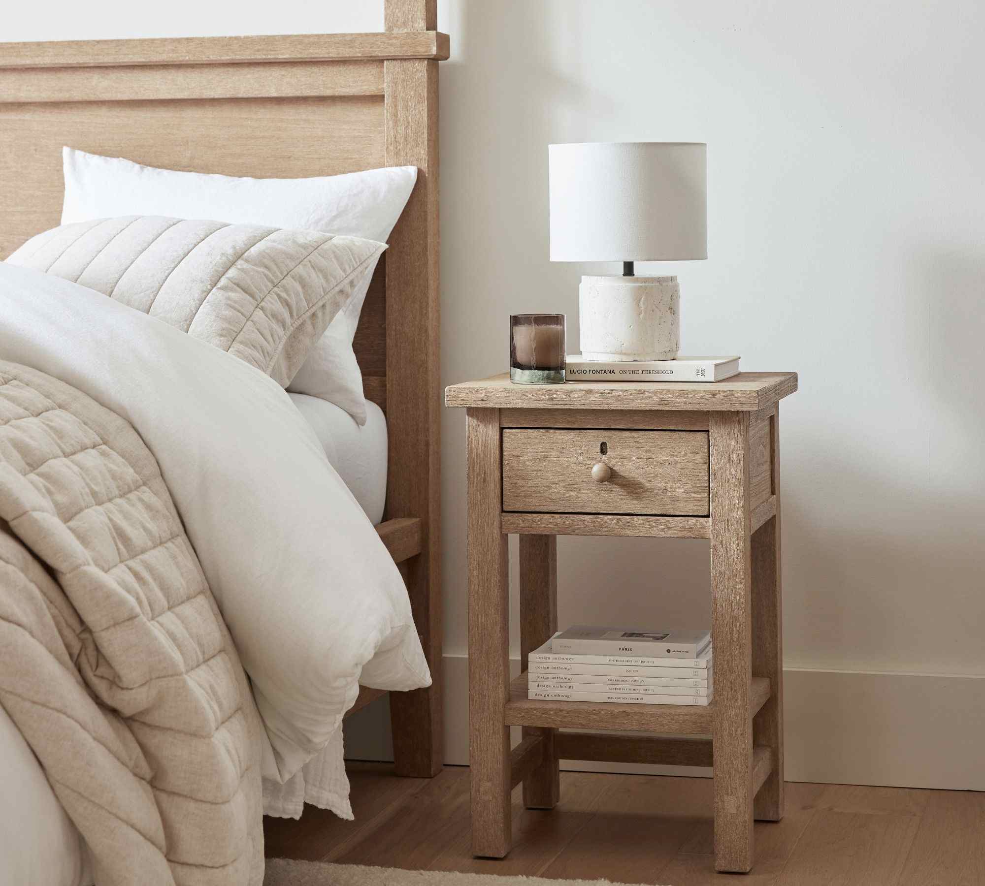 Farmhouse Mini Nightstand (18")