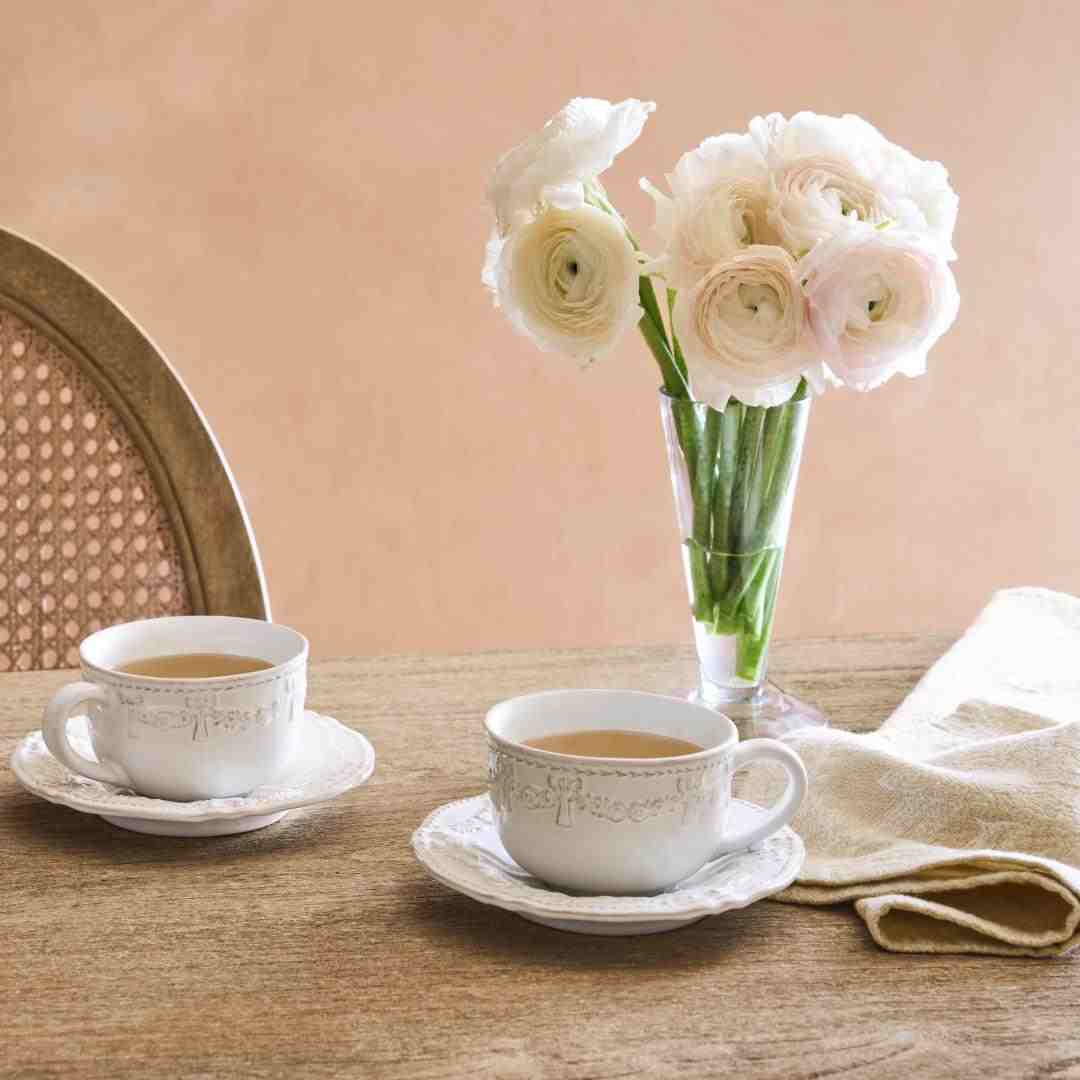 Deepika Teacup & Saucer - Set of 4