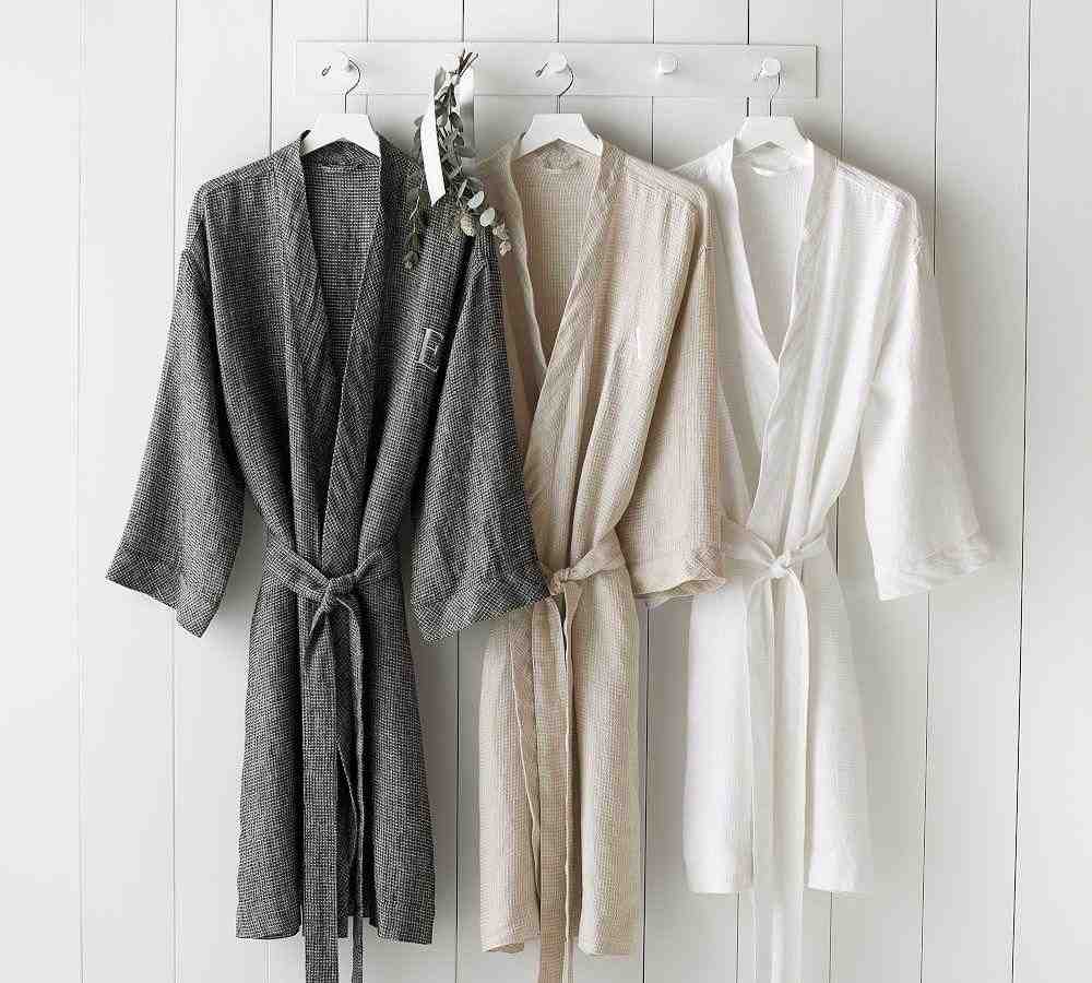 Belgian Linen Waffle Robe