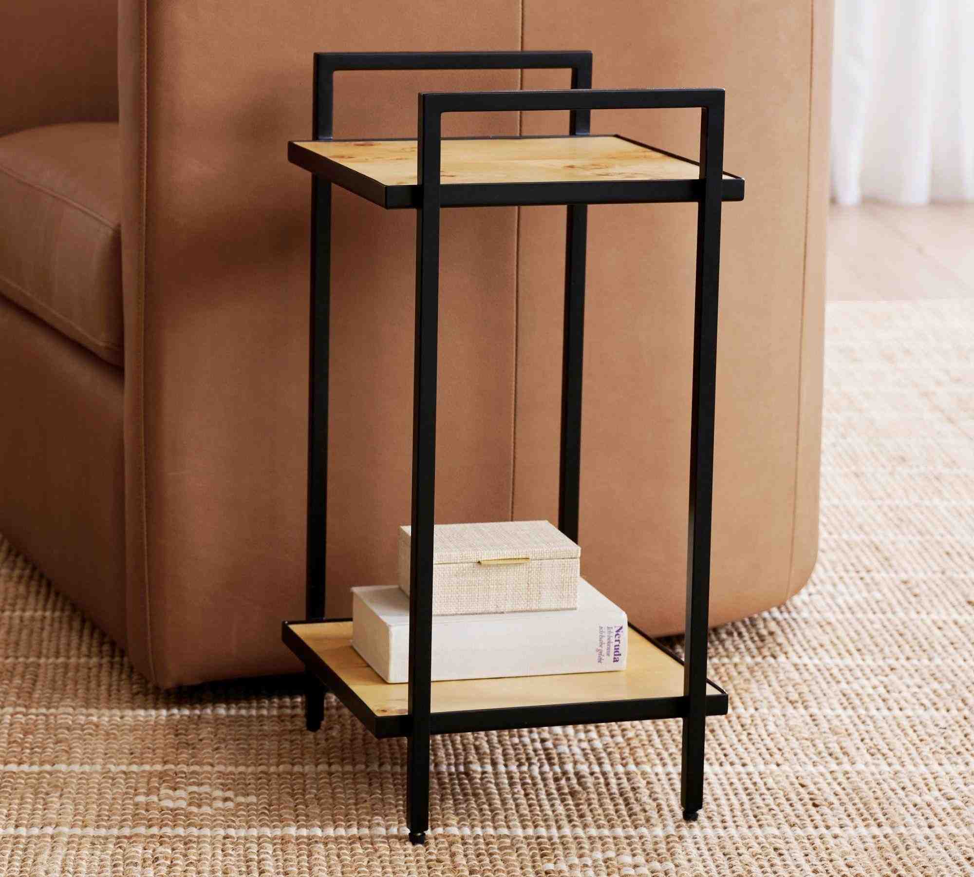 Pottery Barn | Burl Square Side Table