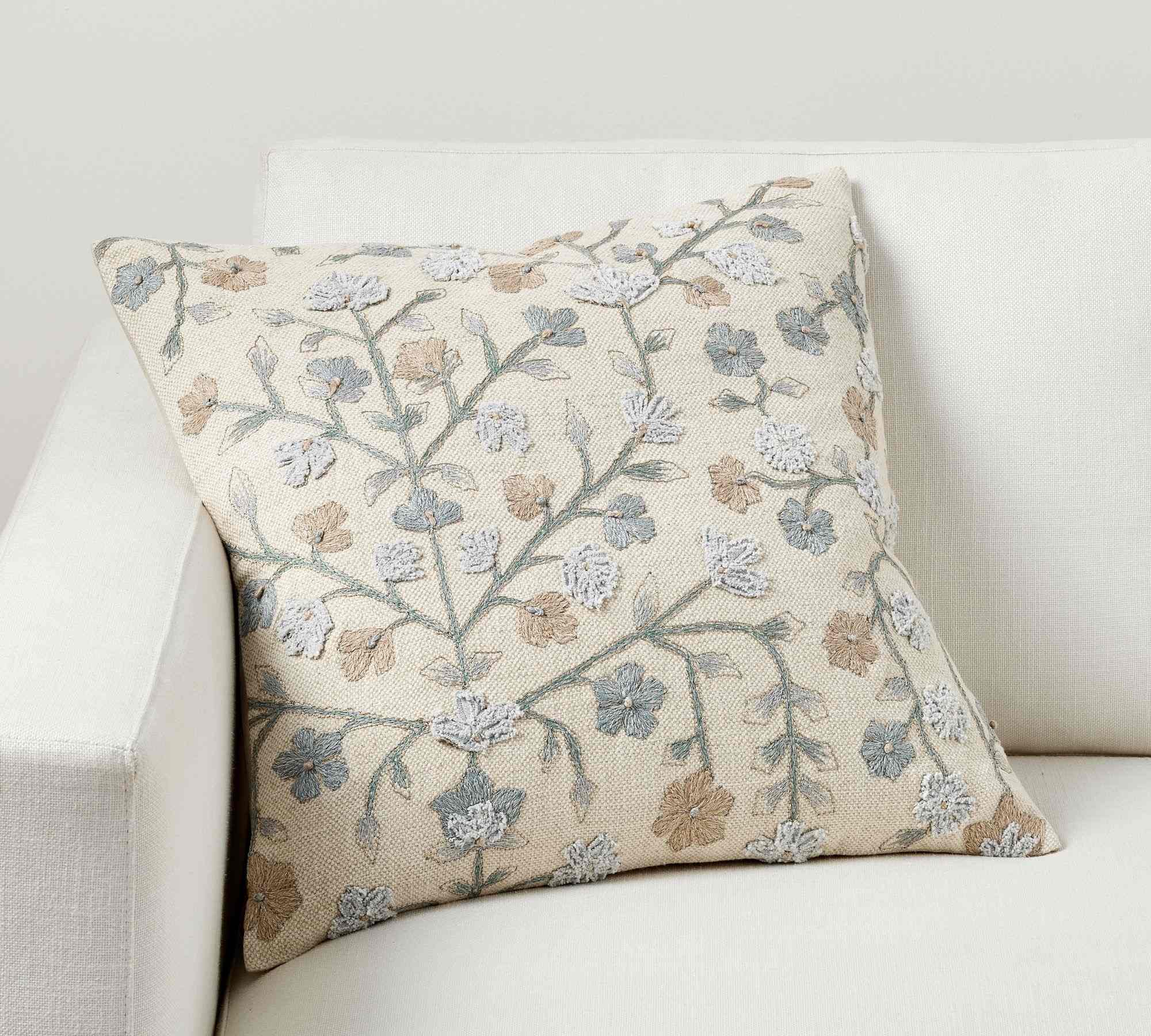Pottery Barn | Genevieve Embroidered Pillow Cover