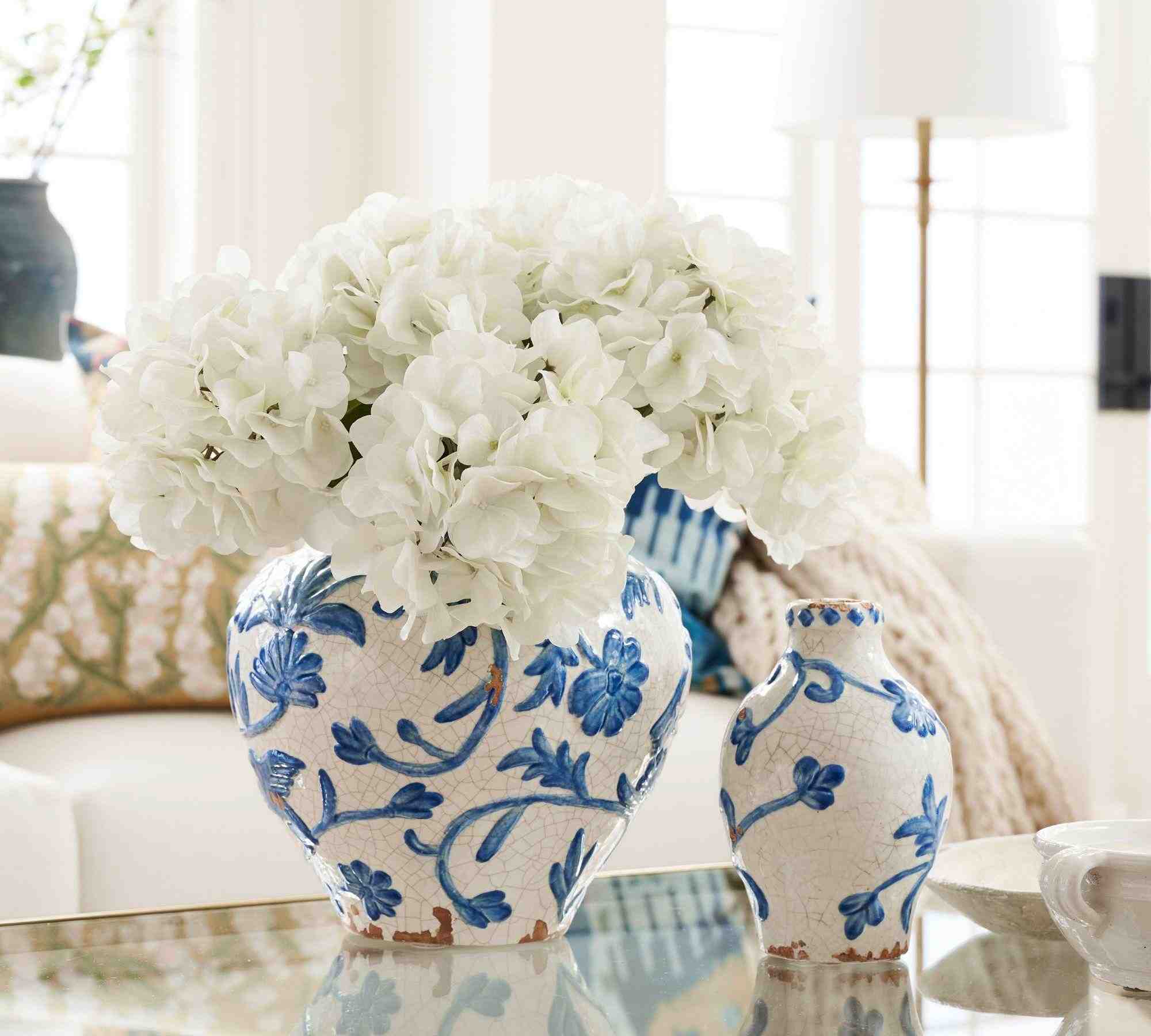 Pottery Barn | Faux White Hydrangea Bundle
