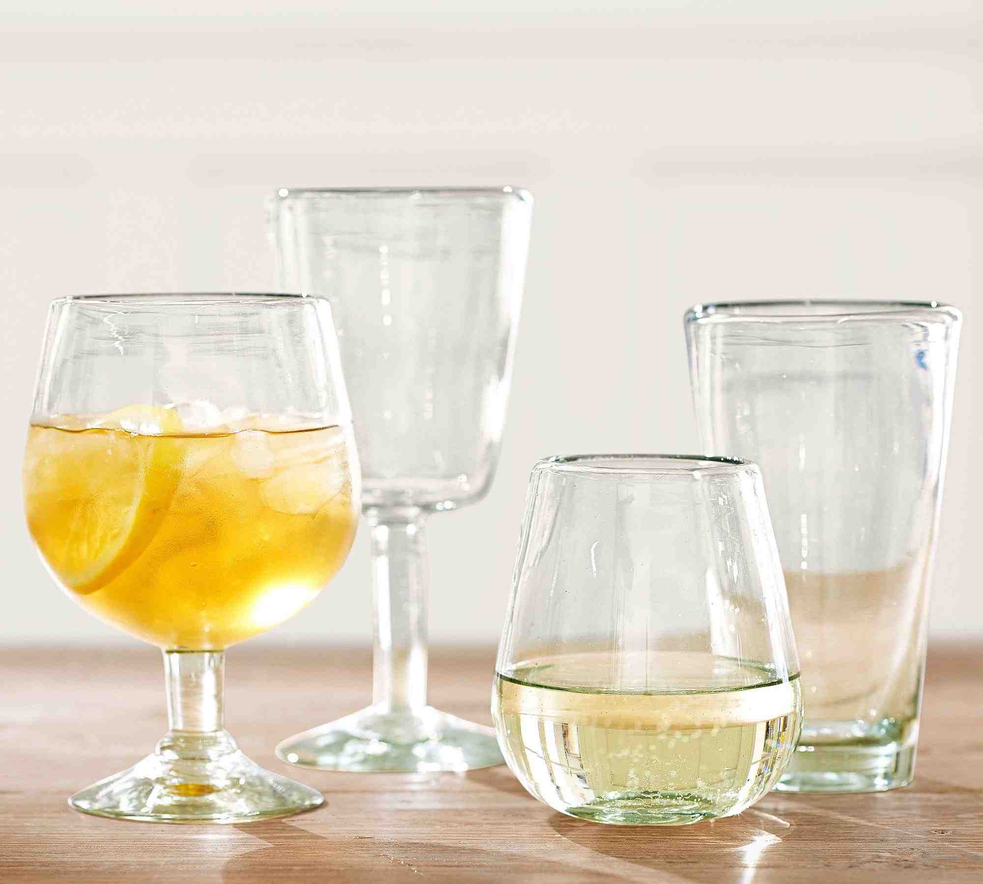 Santino Handcrafted Recycled Drinking Glasses