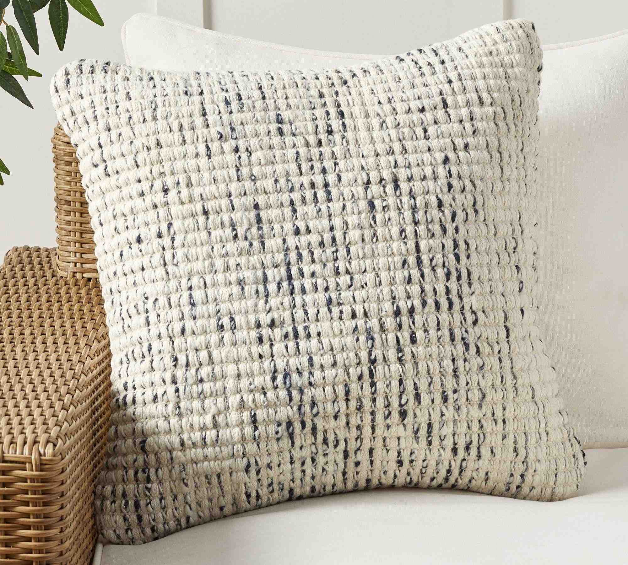 Marled Handcrafted Outdoor Pillow