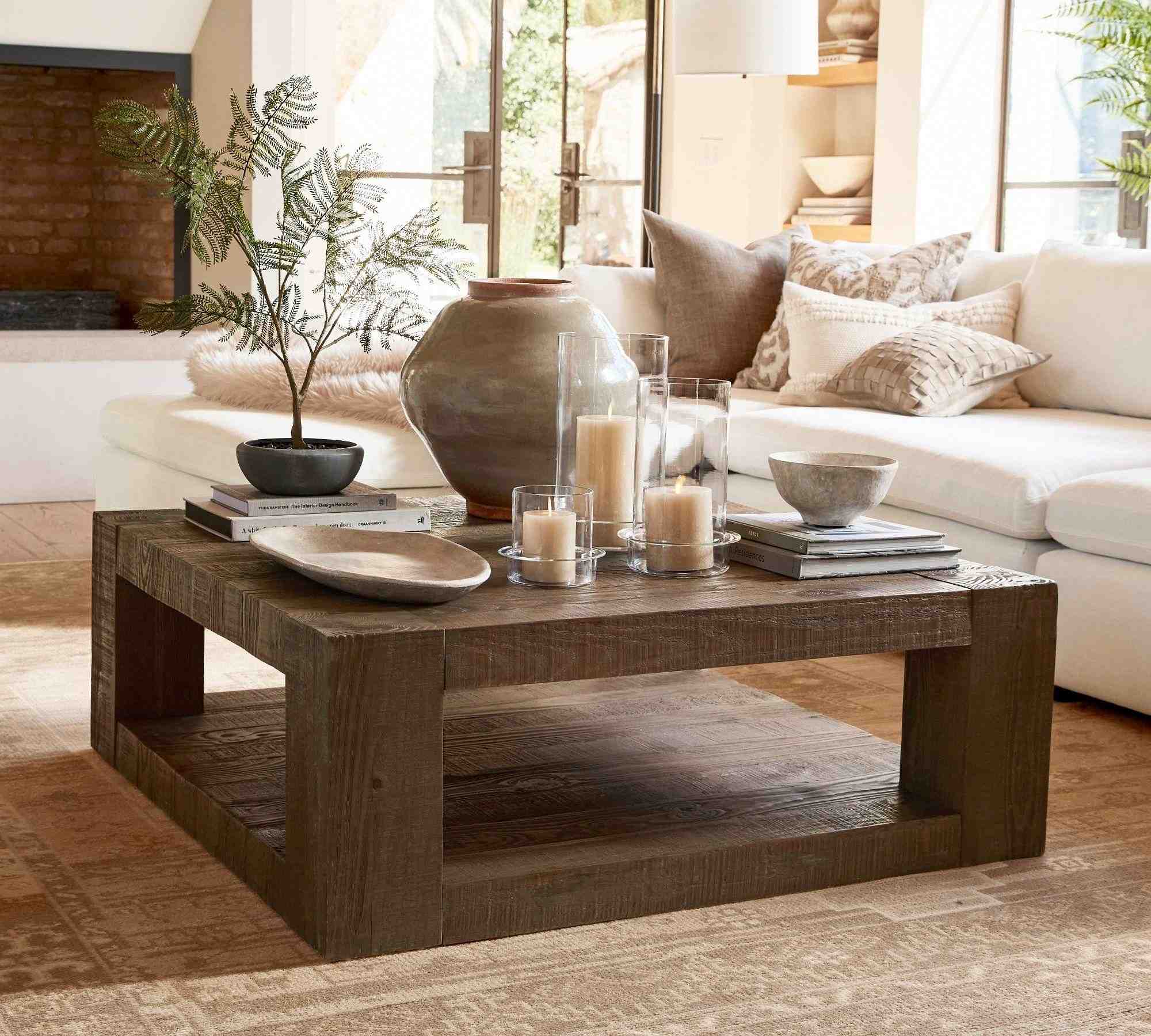Palisades Square Reclaimed Wood Coffee Table