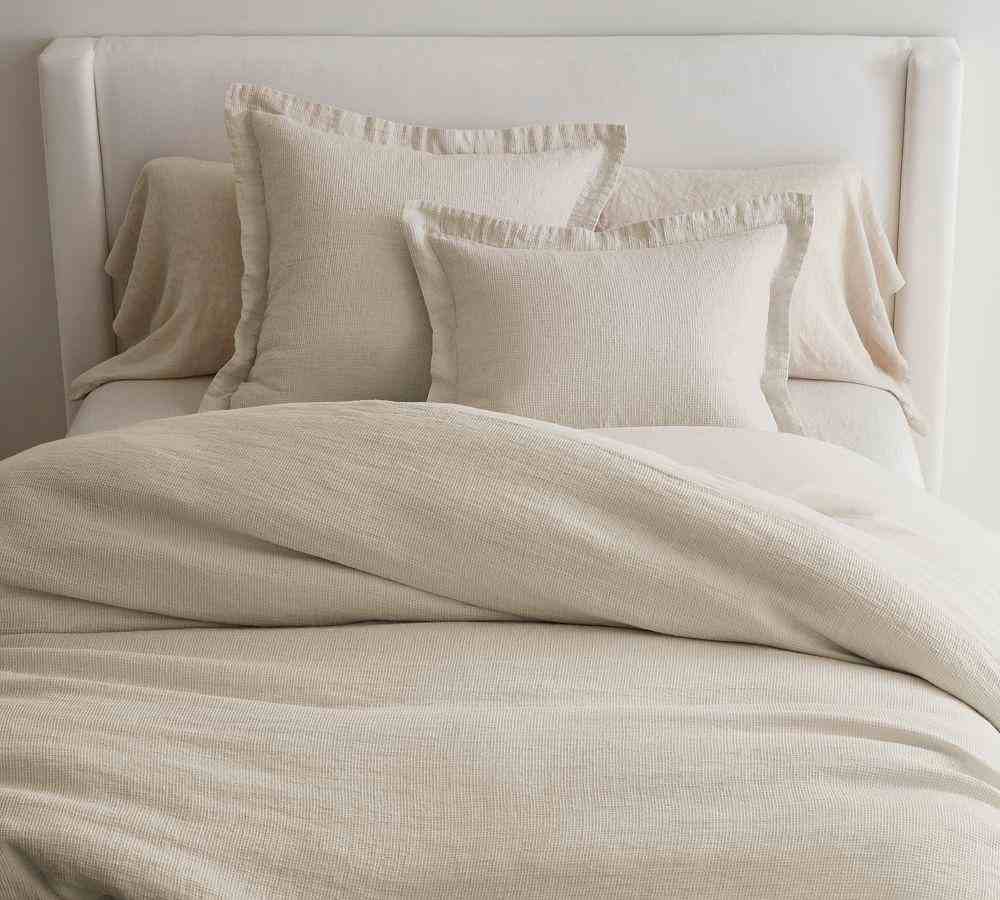 Belgian Flax Linen Waffle Sham