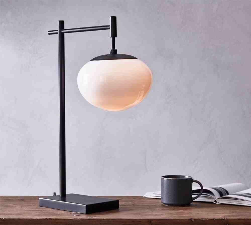 Callahan Milk Glass Table Lamp