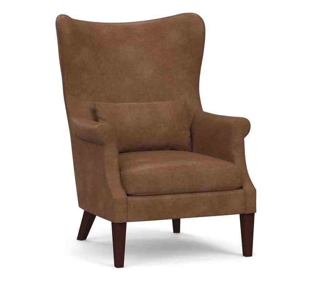 Champlain Wingback Leather Armchair