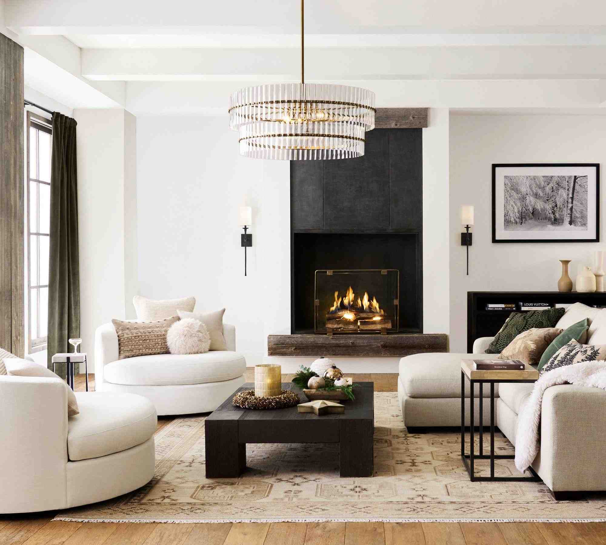 Mallory Crystal Round Chandelier
