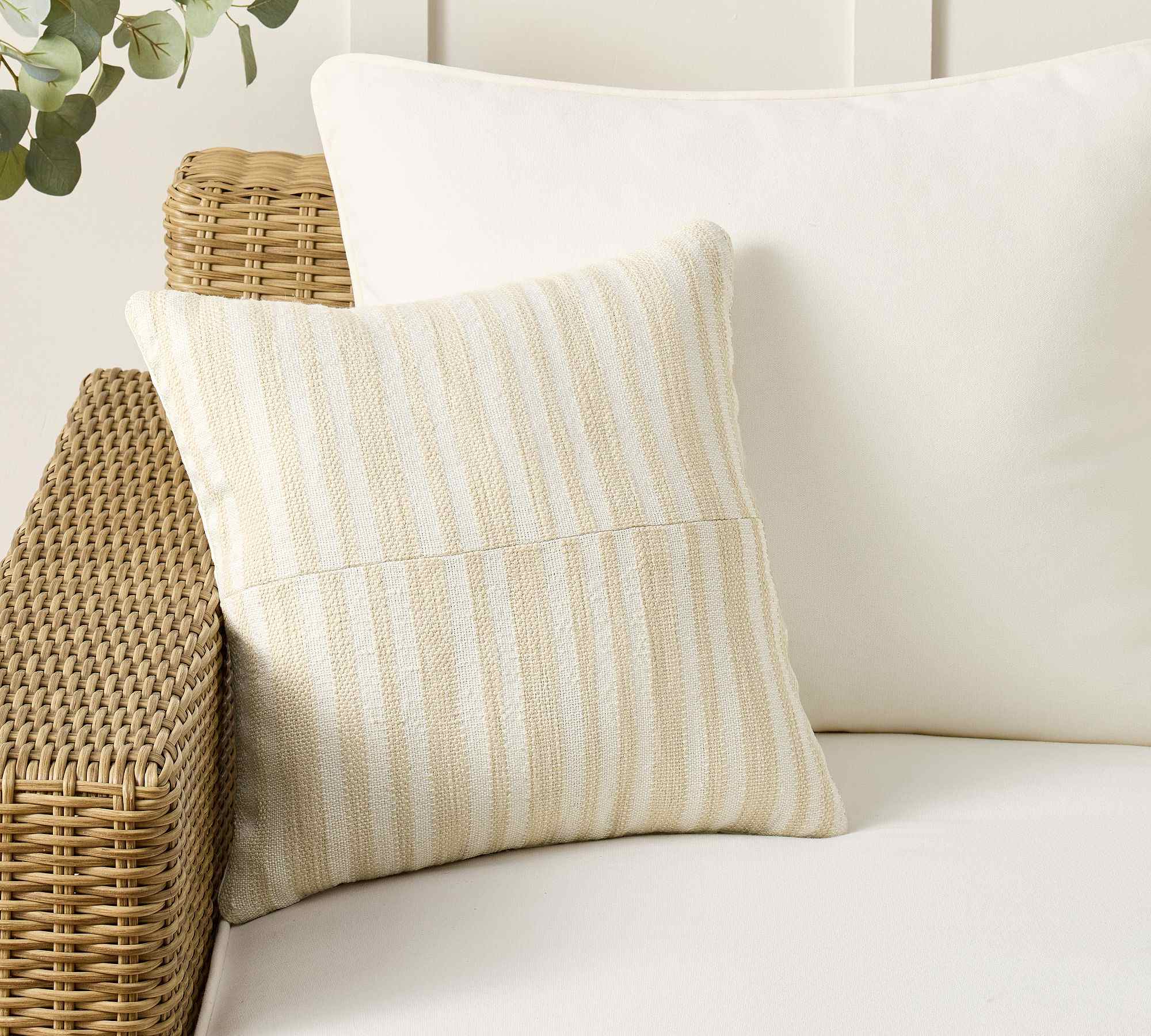 Pottery Barn | Pismo Pieced Striped Outdoor Pillow