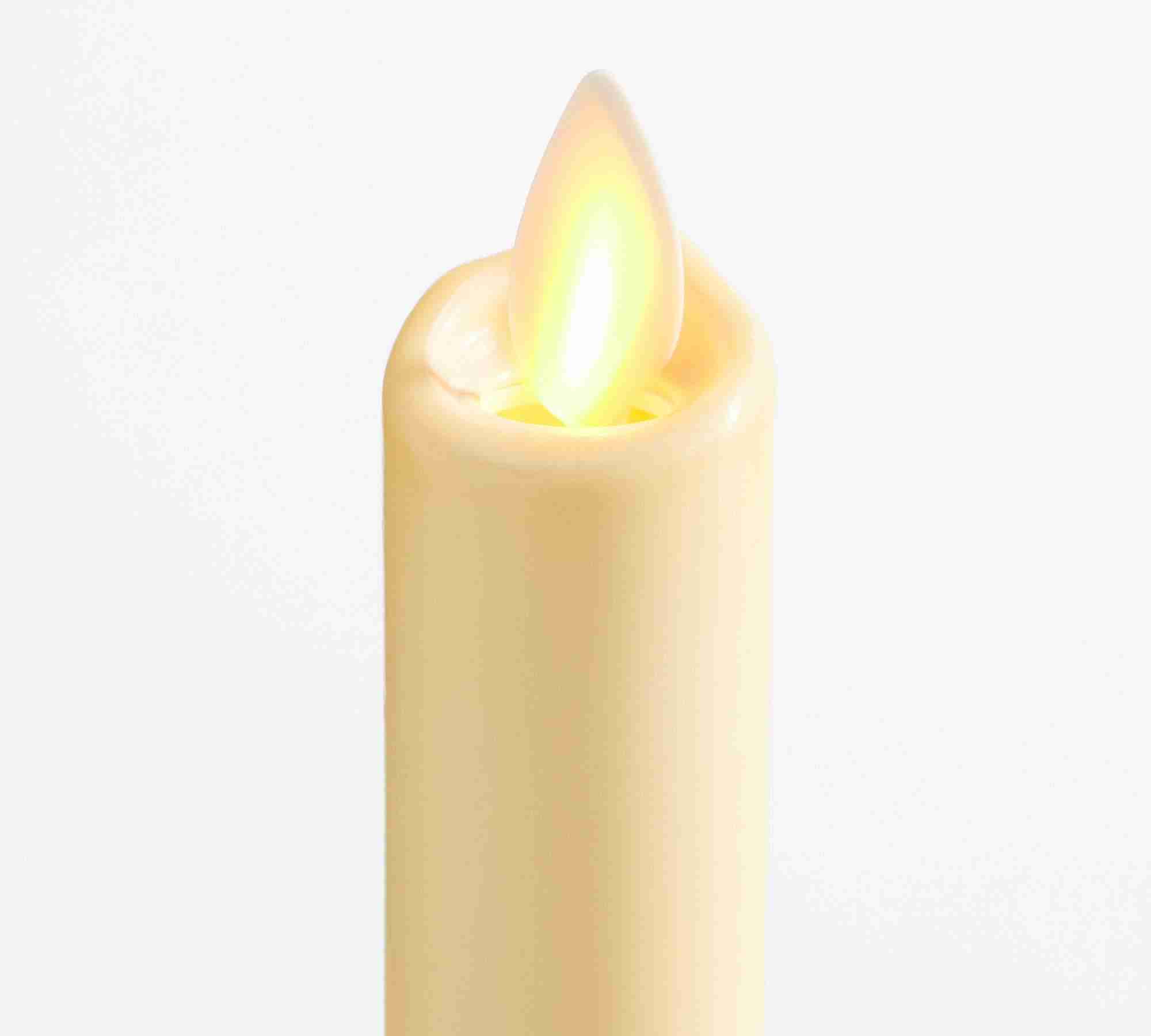 Premium Flickering Flameless Wax Taper Candle