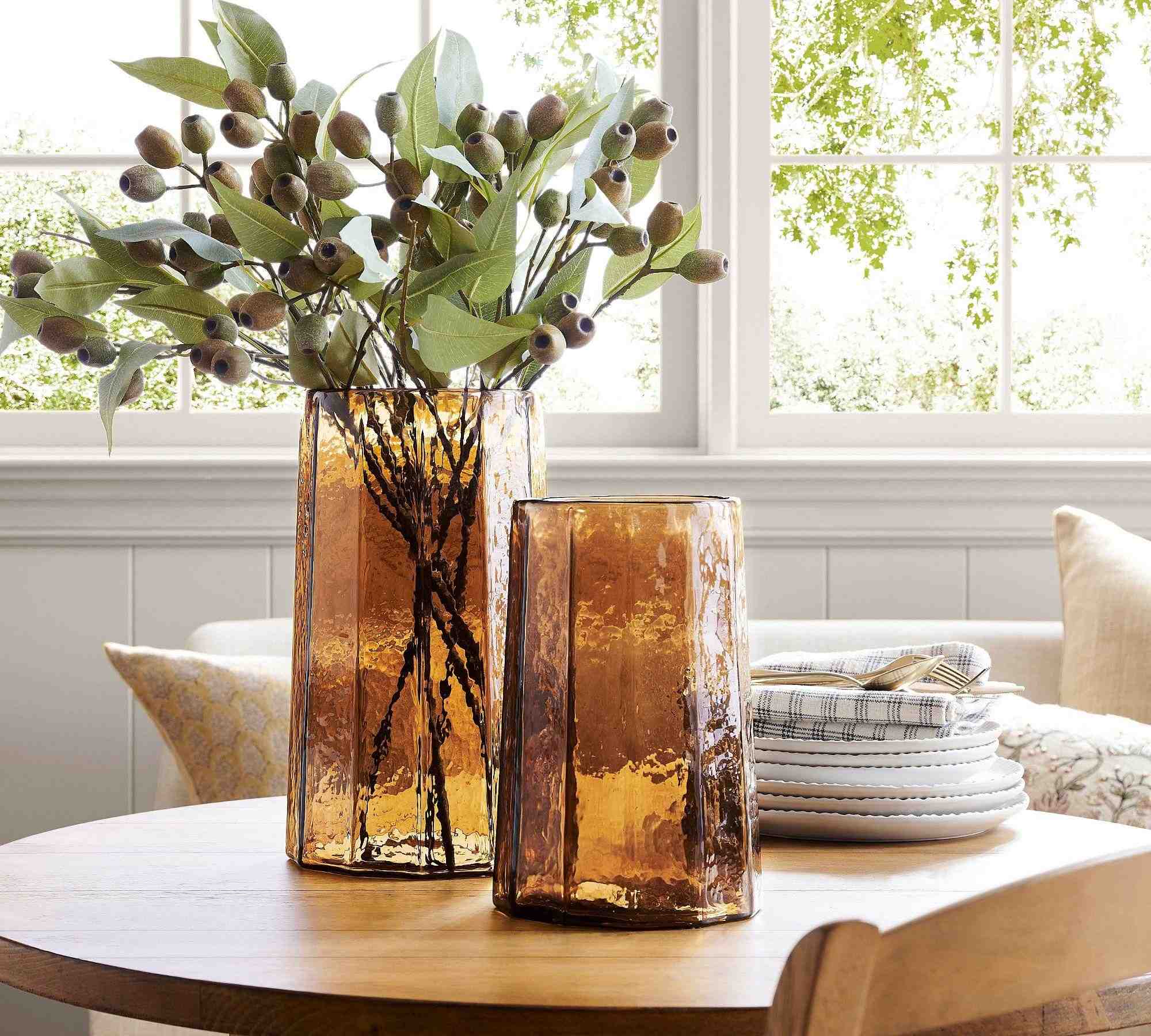 Hammered Cafe Recycled Hurricane Candleholder