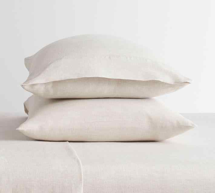 Belgian Flax Linen Pillowcases Set of 2