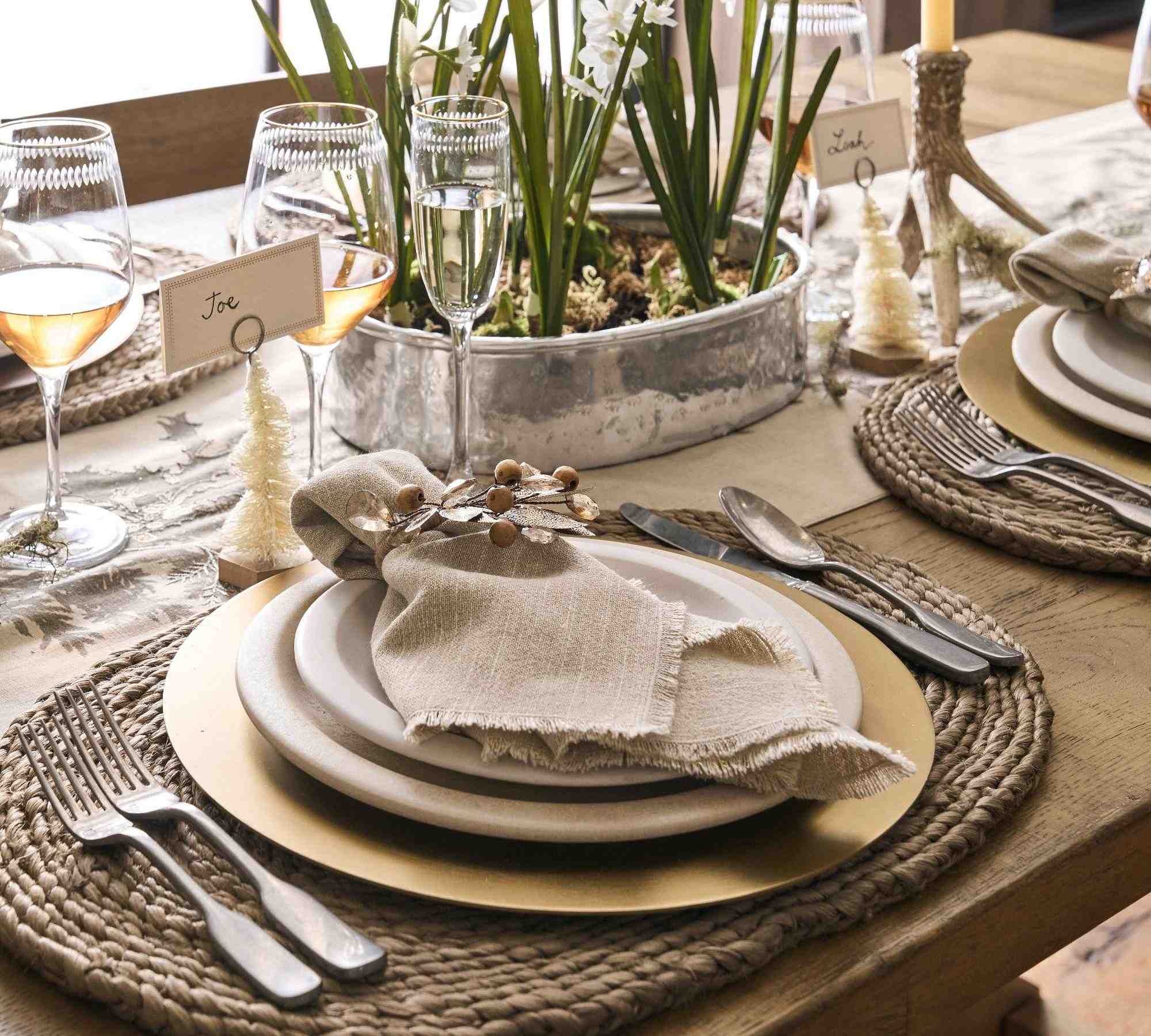 Frayed Oversized Linen Napkins - Set of 4