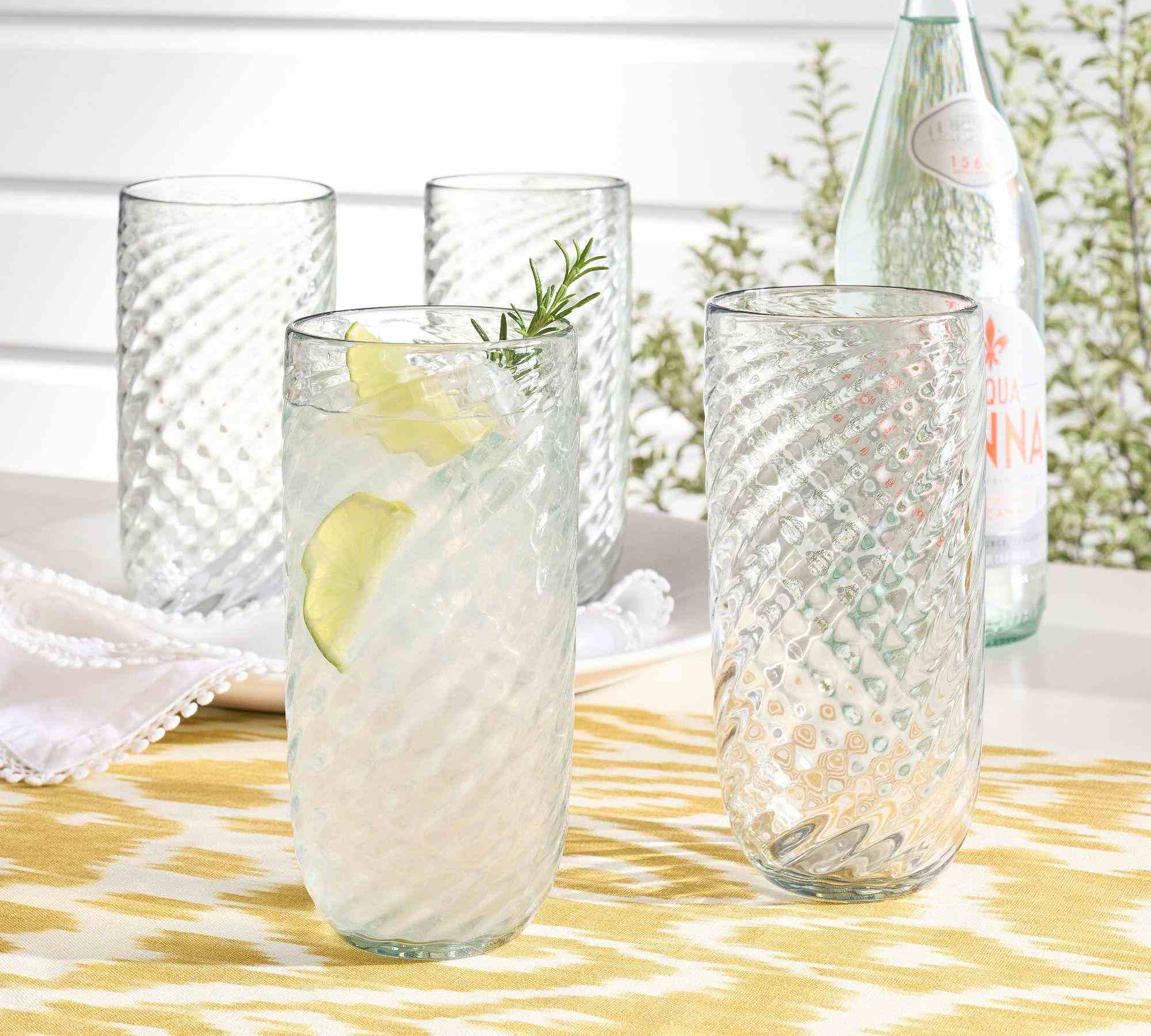 Twist Outdoor Drinking Glasses - Set of 4