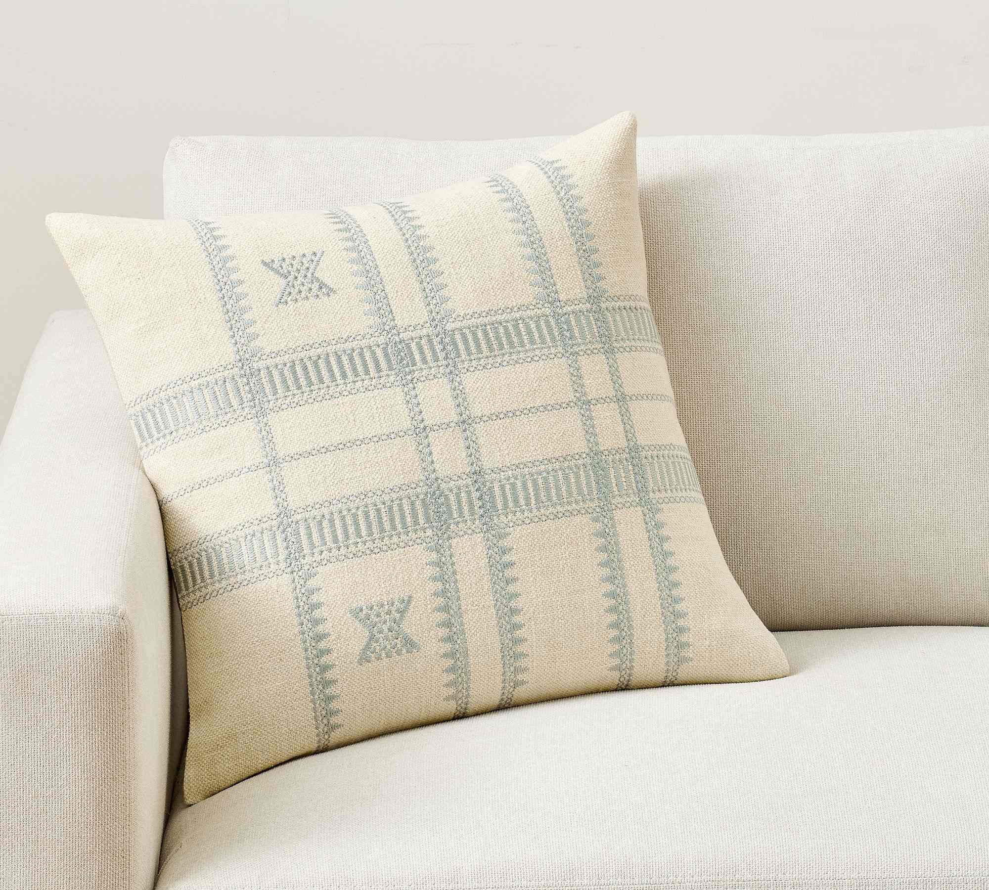Pottery Barn | Kellan Embroidered Pillow Cover