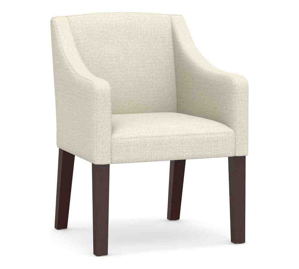Classic Slope Upholstered Dining Armchair