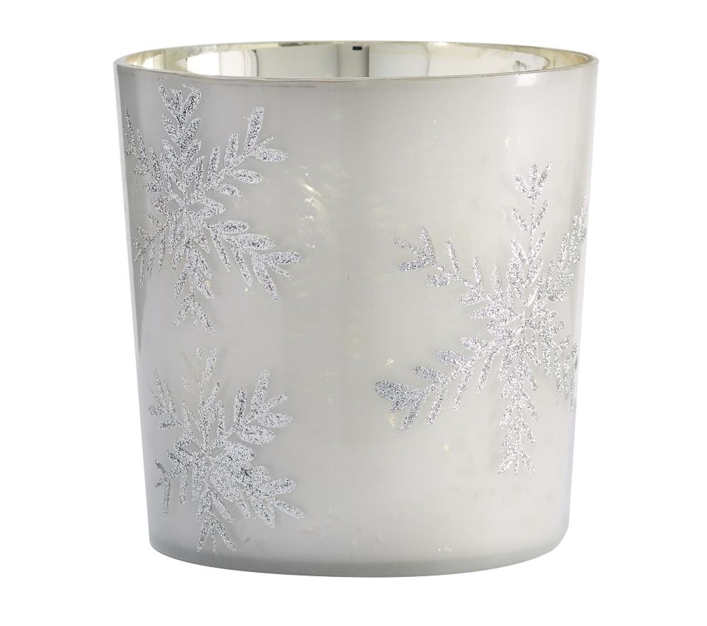 Pottery Barn | Glitter Snowflake Votive Candleholders