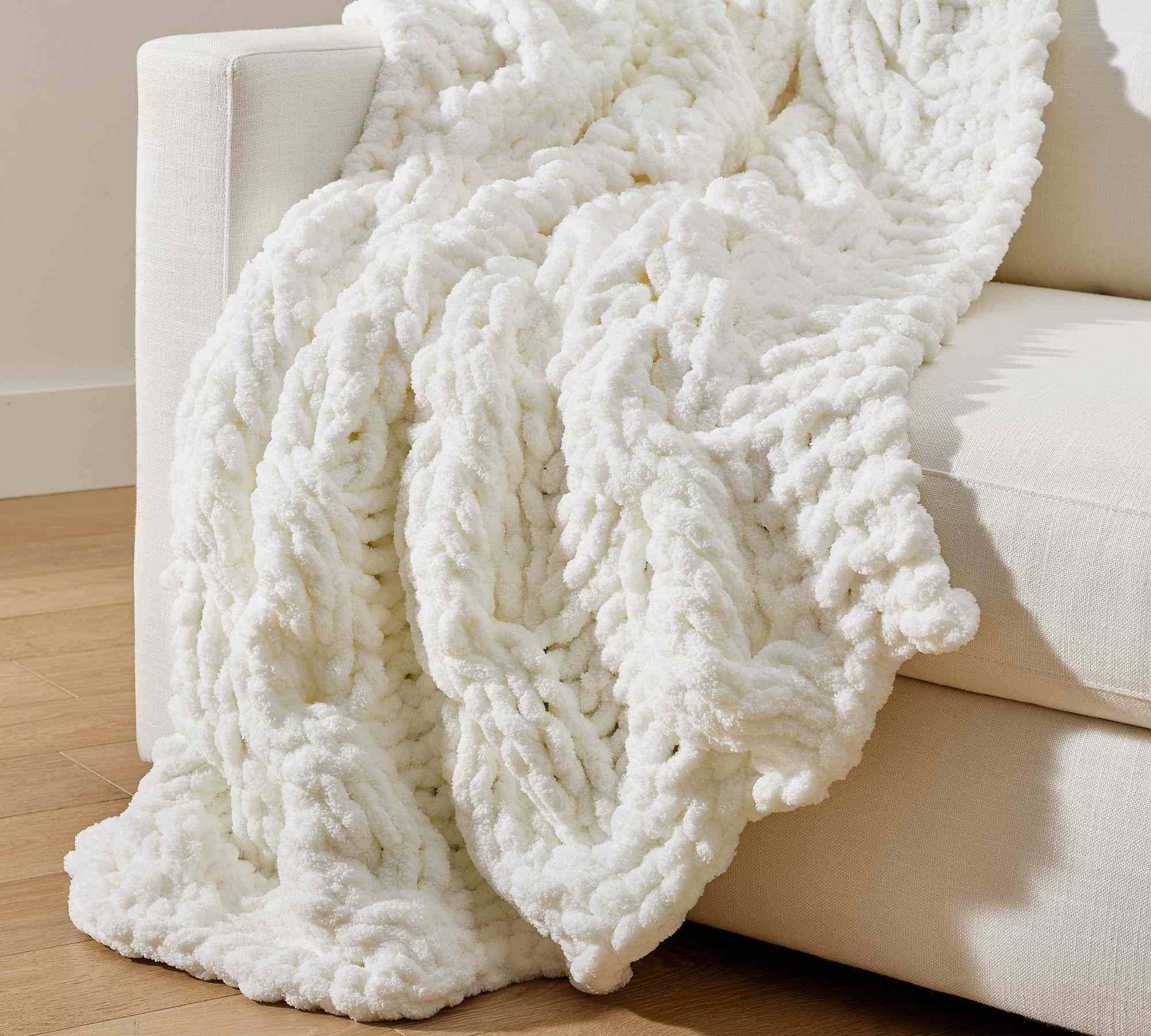 Pottery Barn | Plush Colossal Handknit Throw