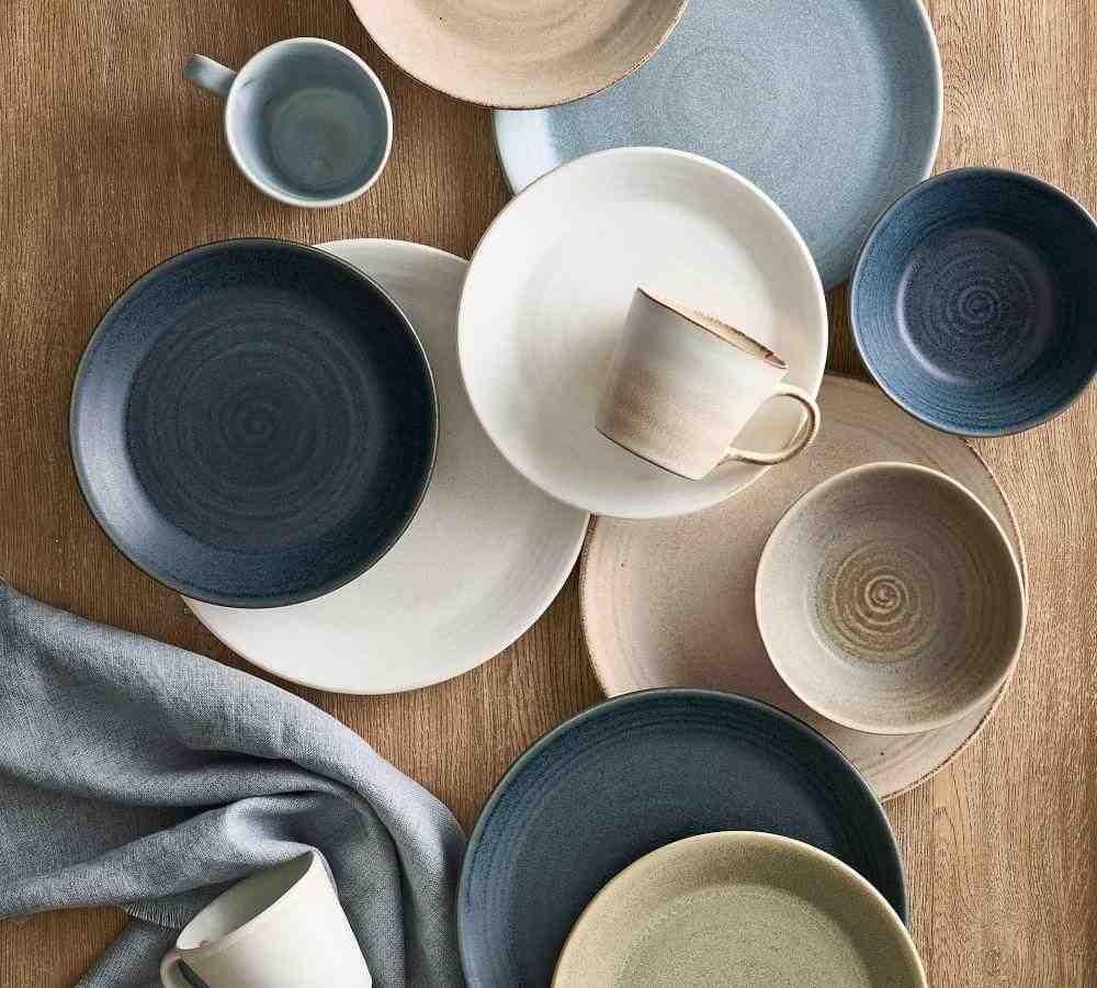 Larkin Reactive Glaze Stoneware Salad Plates, Set of 4