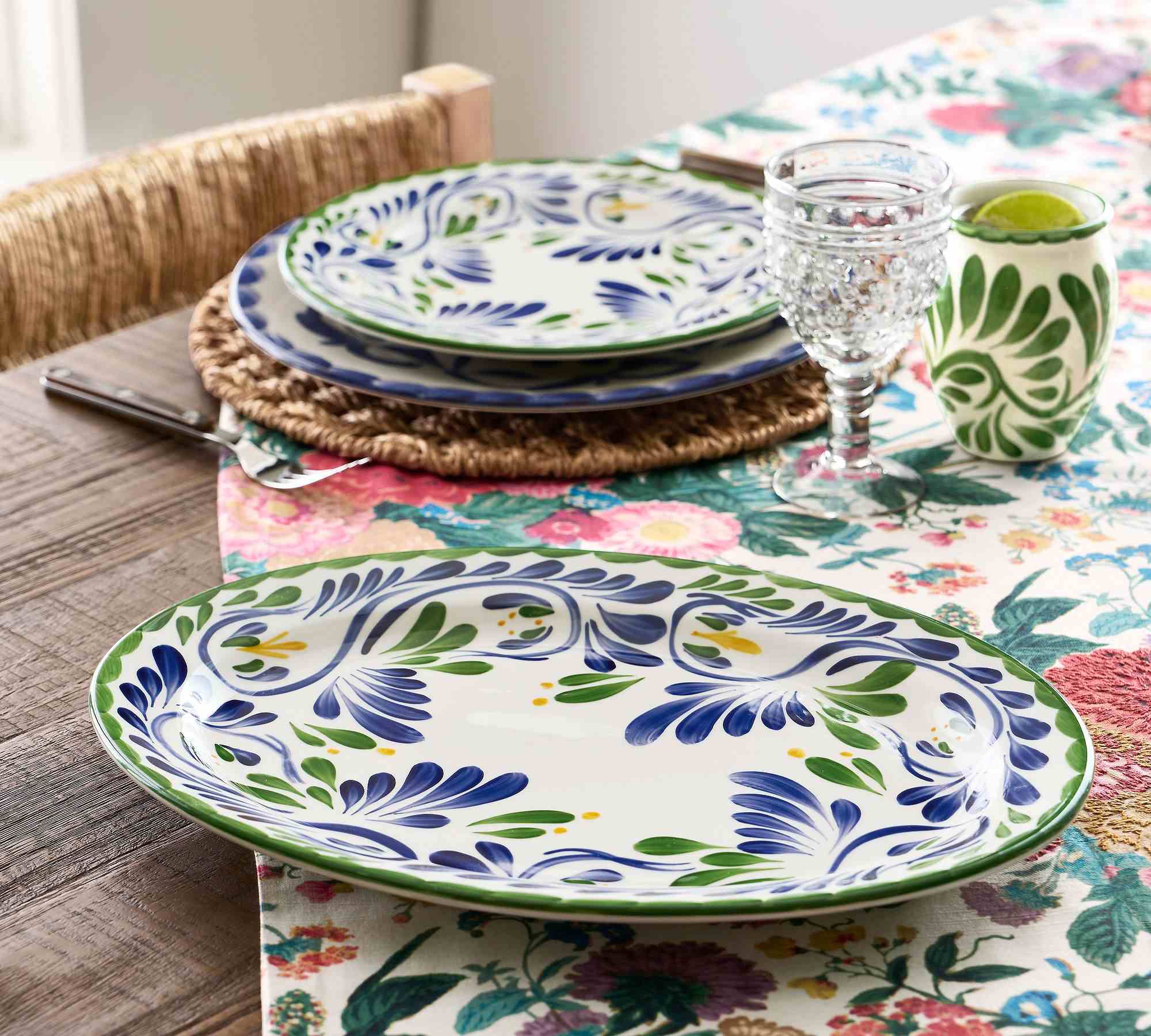 Pottery Barn | Puebla Porcelain Oval Serving Platter