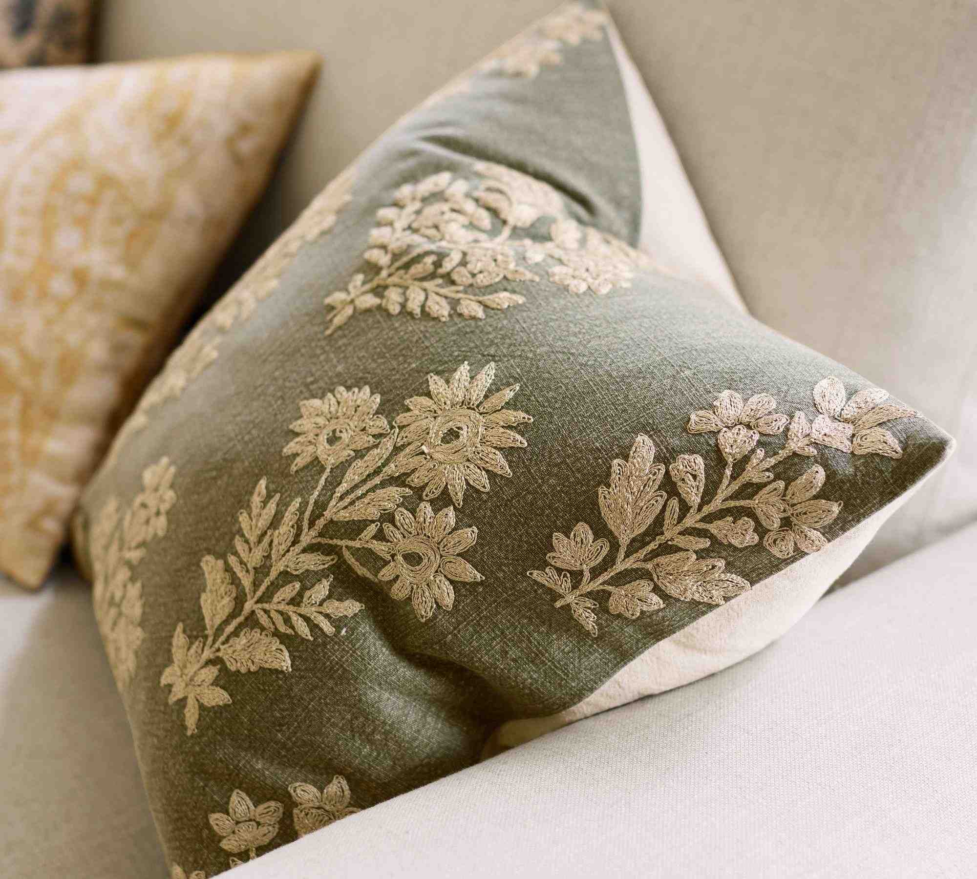 Gillian Embroidered Pillow