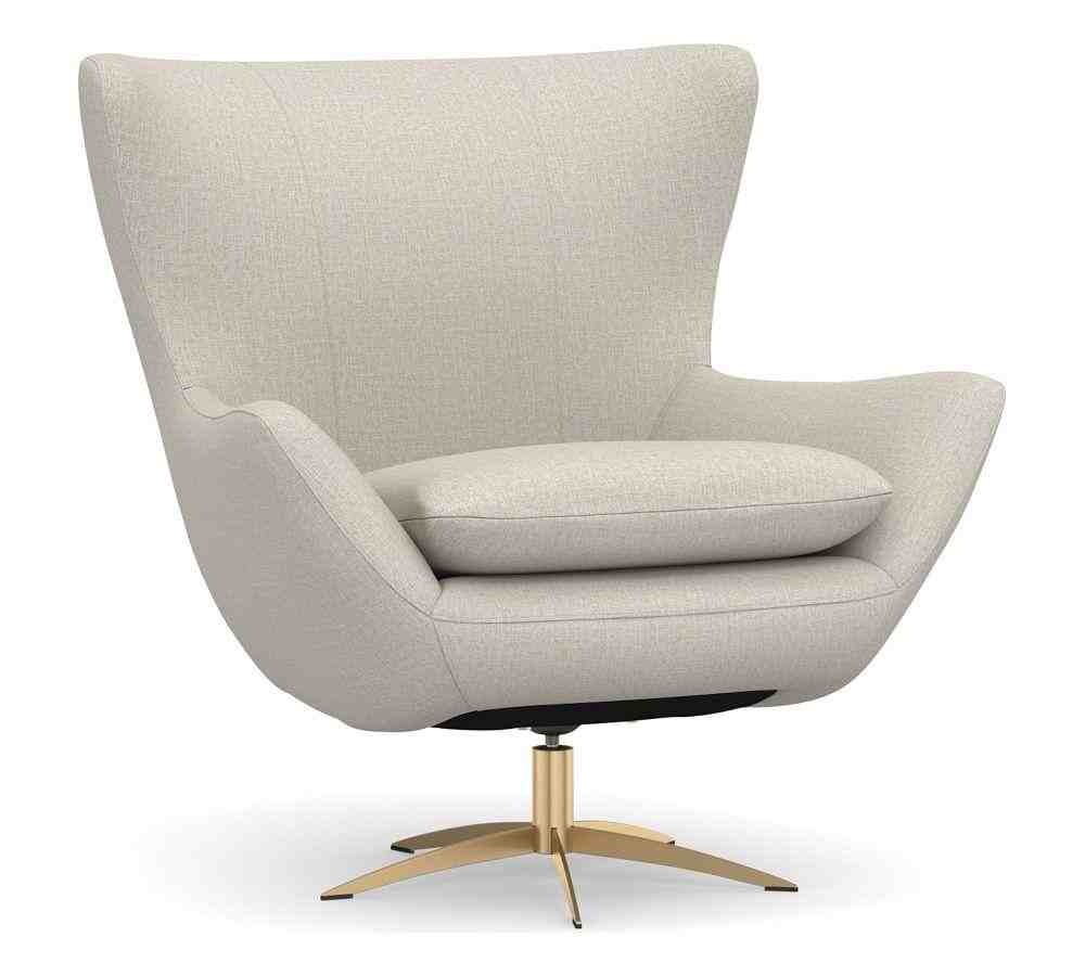 Wells Upholstered Swivel Armchair