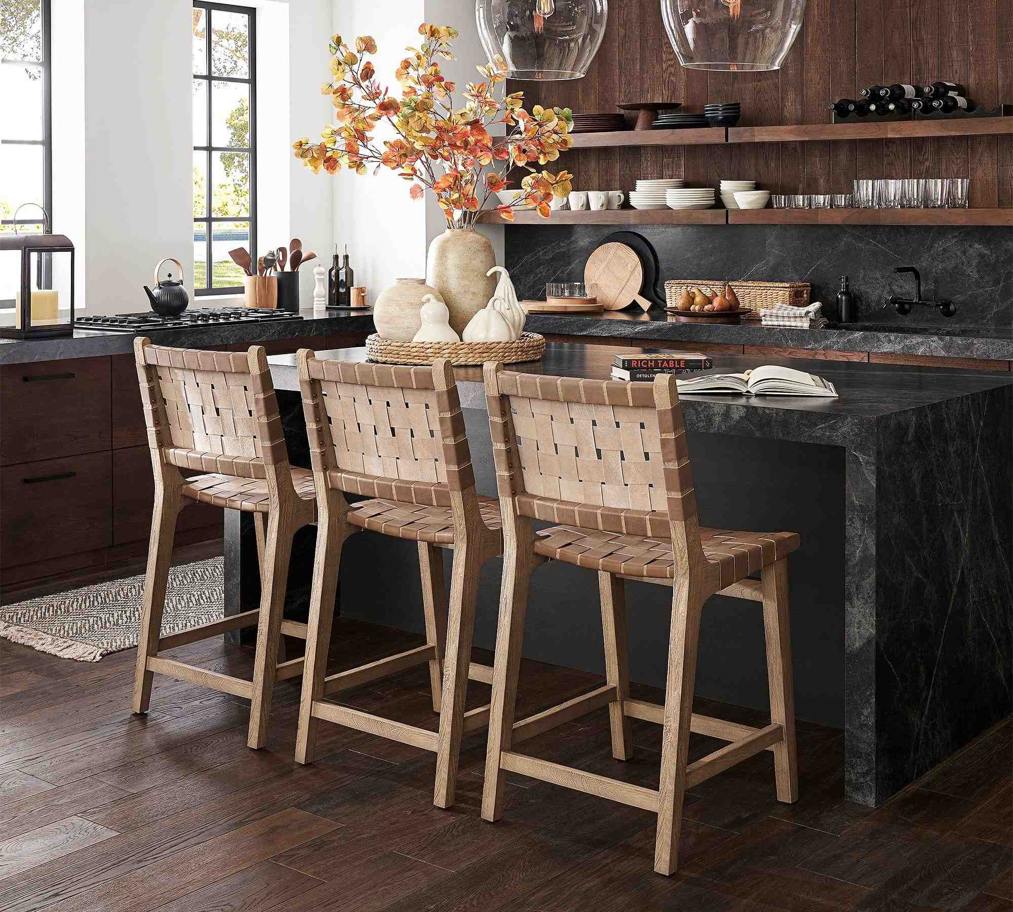 Fenton Leather Bar &Counter Stools