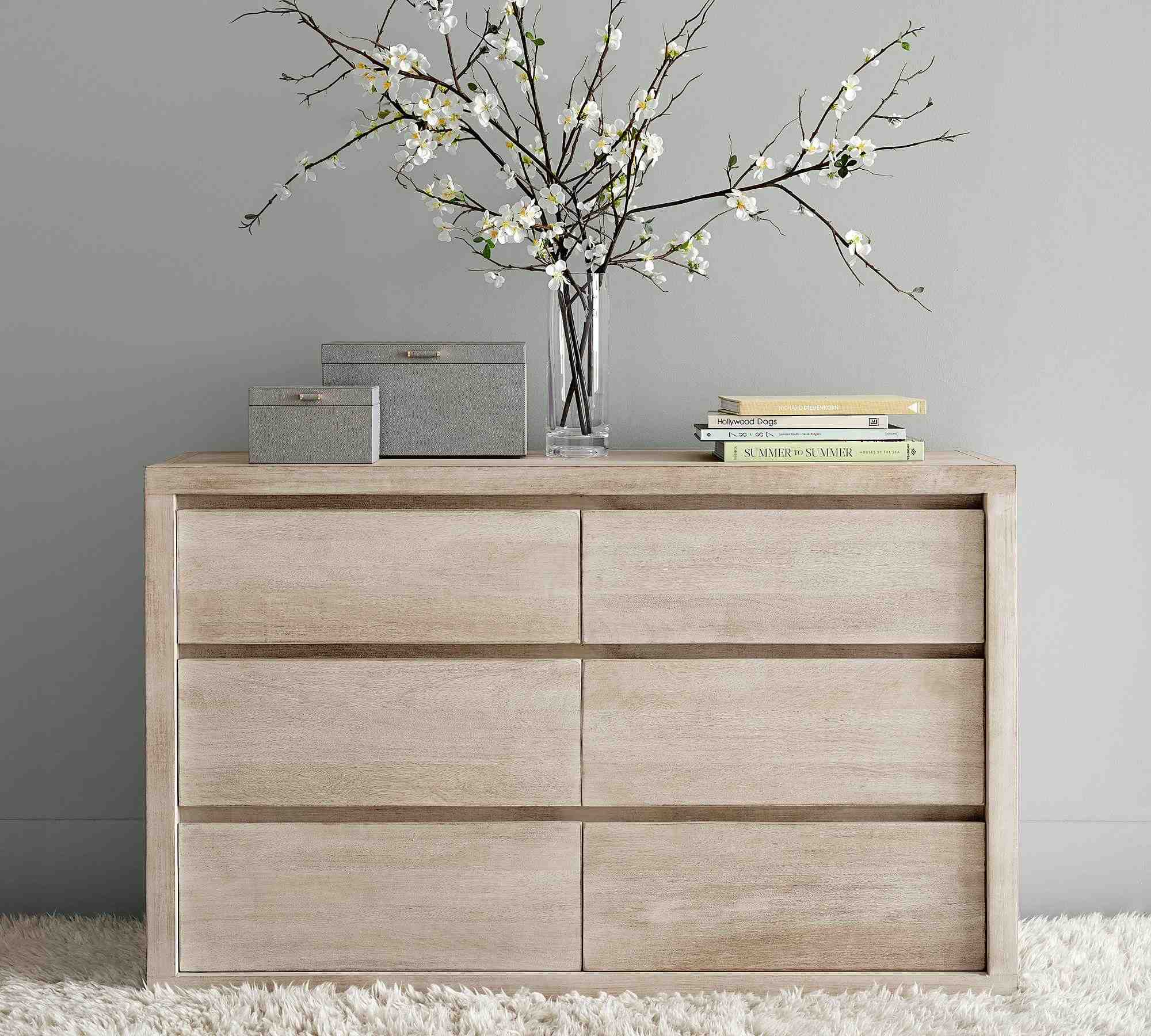 Cayman 6-Drawer Wide Dresser, Biscotti
