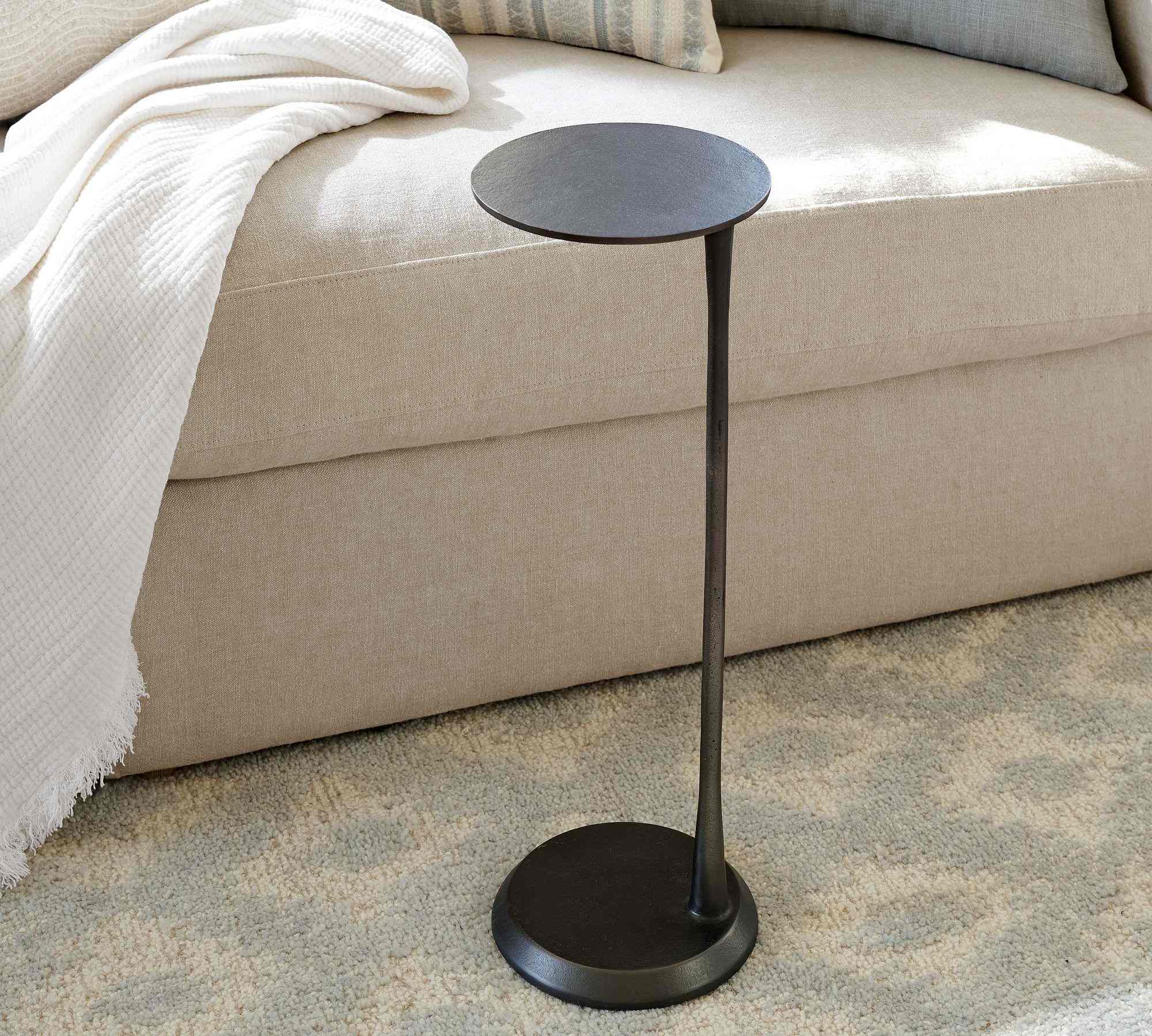 Pottery Barn | Beau Metal Round C-Table (9")
