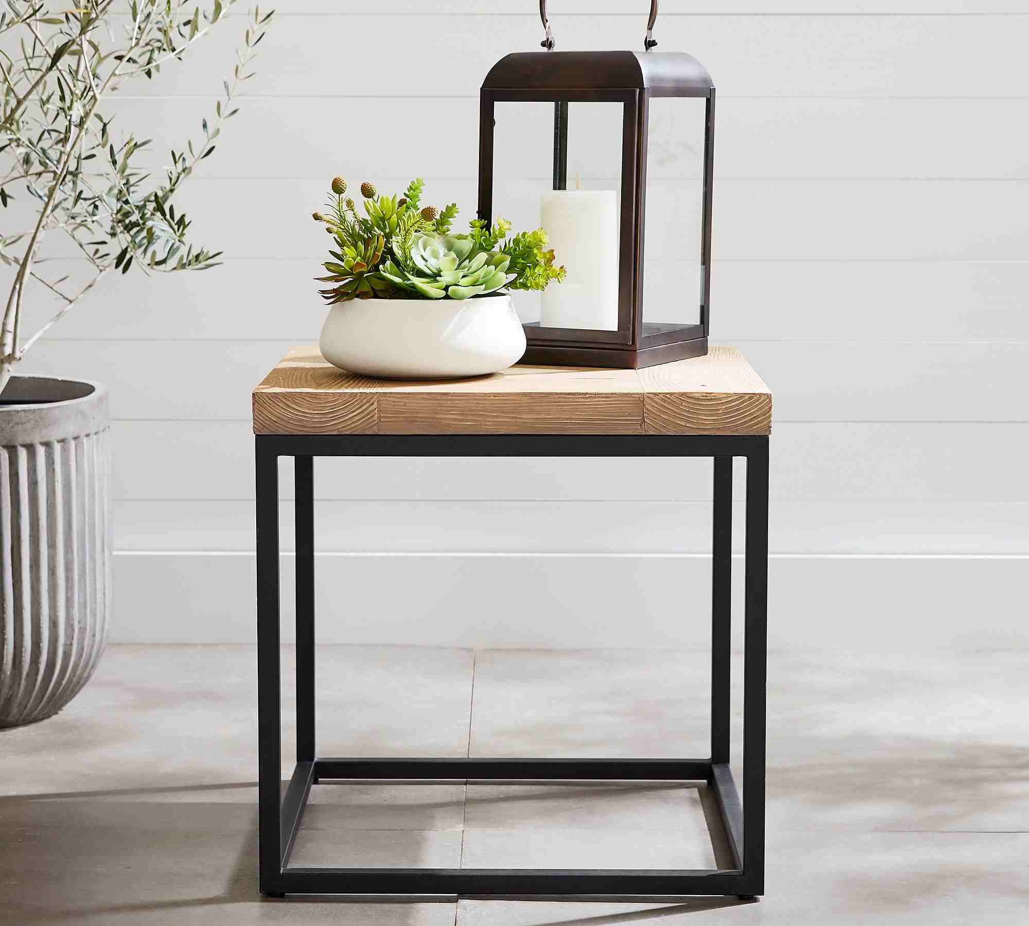 Malcolm Outdoor 26" Square Outdoor Side Table