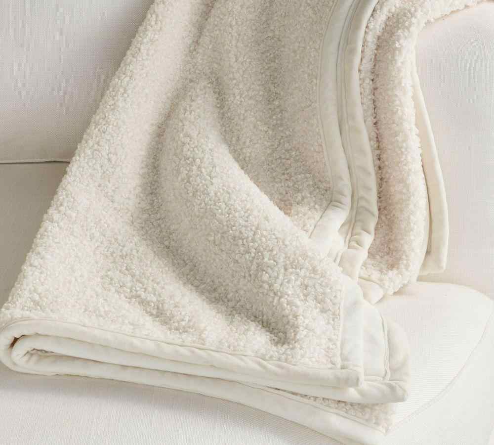 Cozy Teddy Faux Fur Throw, 60 x 80"
