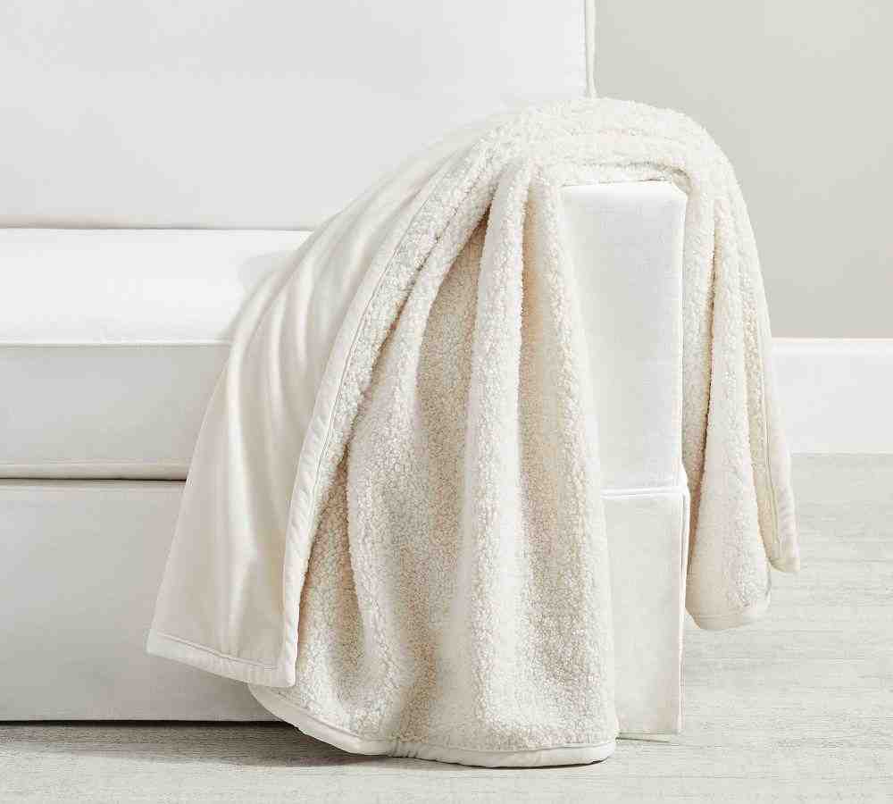 Cozy Teddy Faux Fur Throw, 60 x 80"