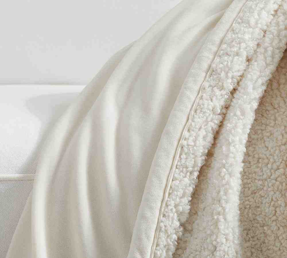 Cozy Teddy Faux Fur Throw, 60 x 80"