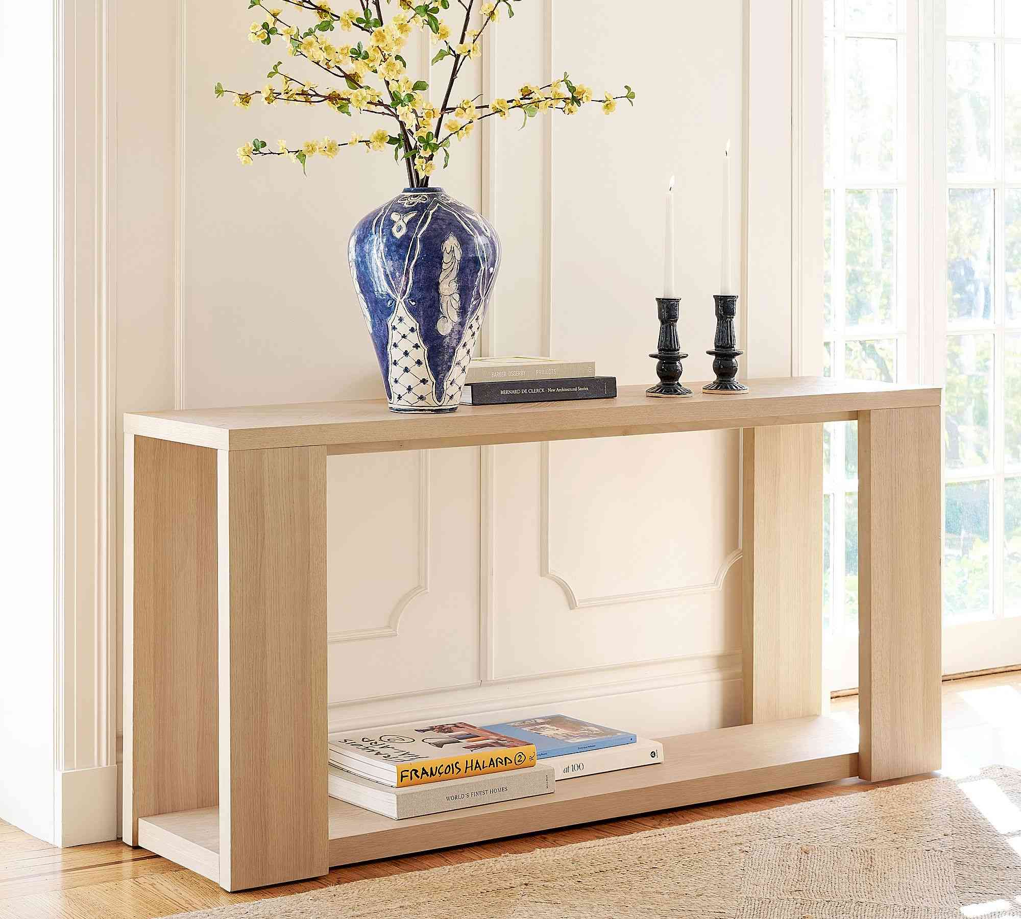 Blair Herringbone Console Table (68")