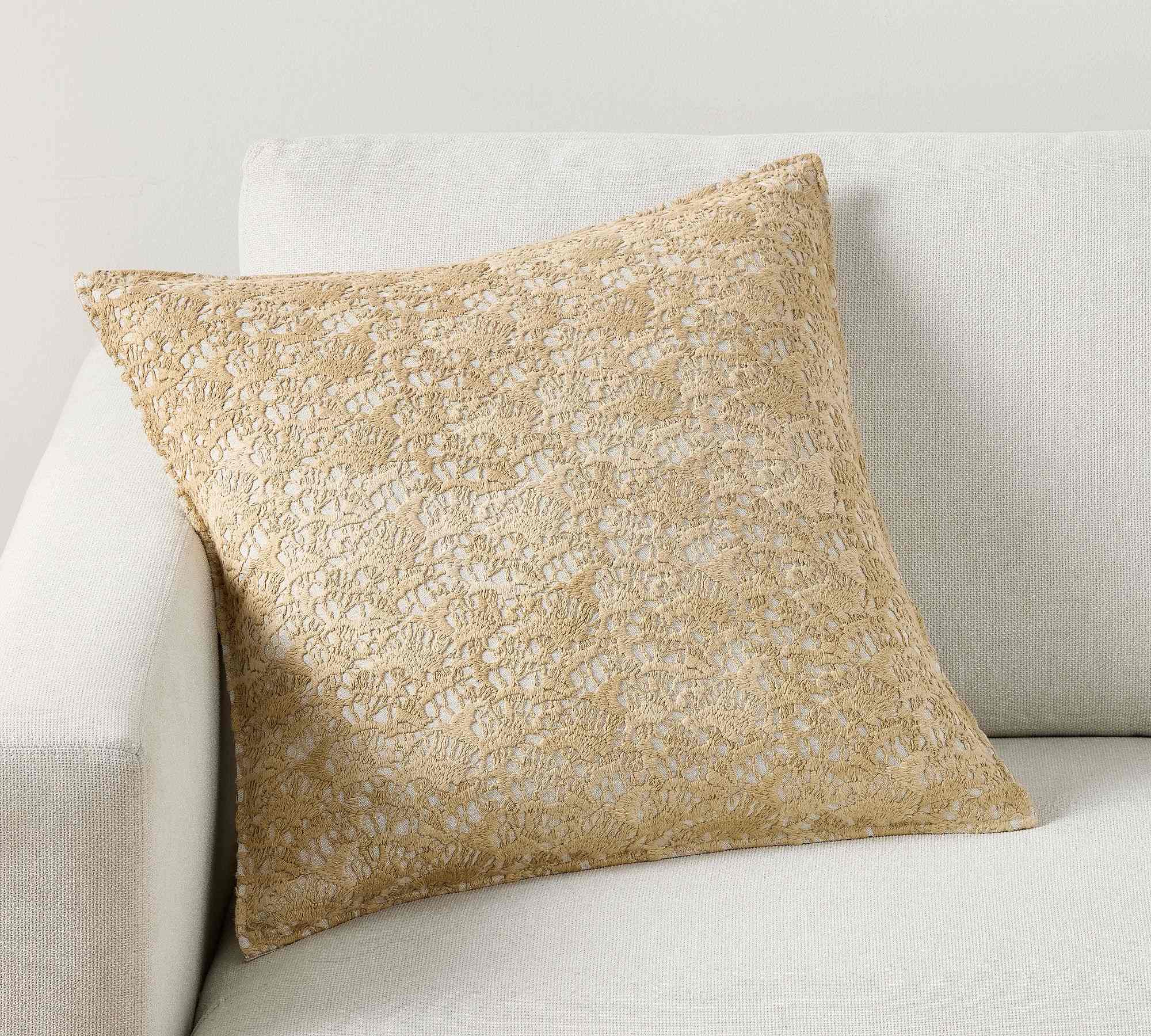 Coral Reef Embroidered Pillow